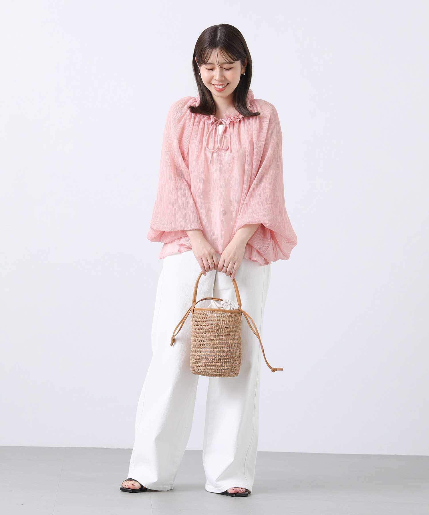 骨格ウェーブ TAKAKURA 155cm GWコーデ 全身