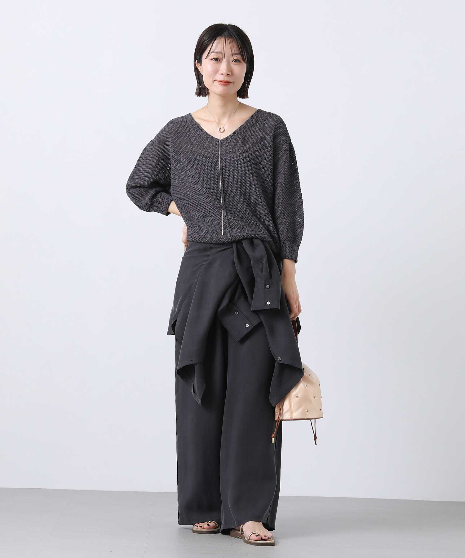 骨格ナチュラル MINE 165cm GWコーデ 全身