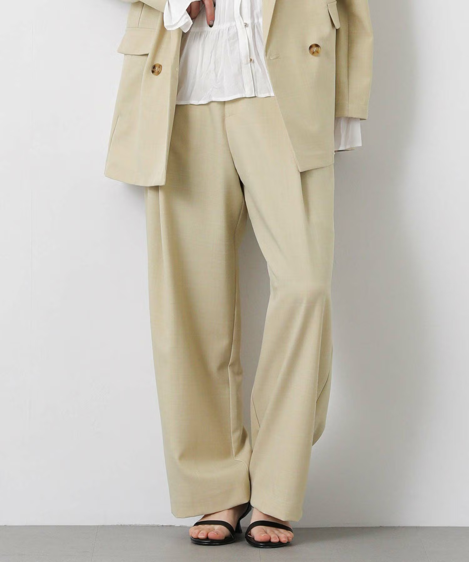 mink chair クリアトロタックワイドパンツ