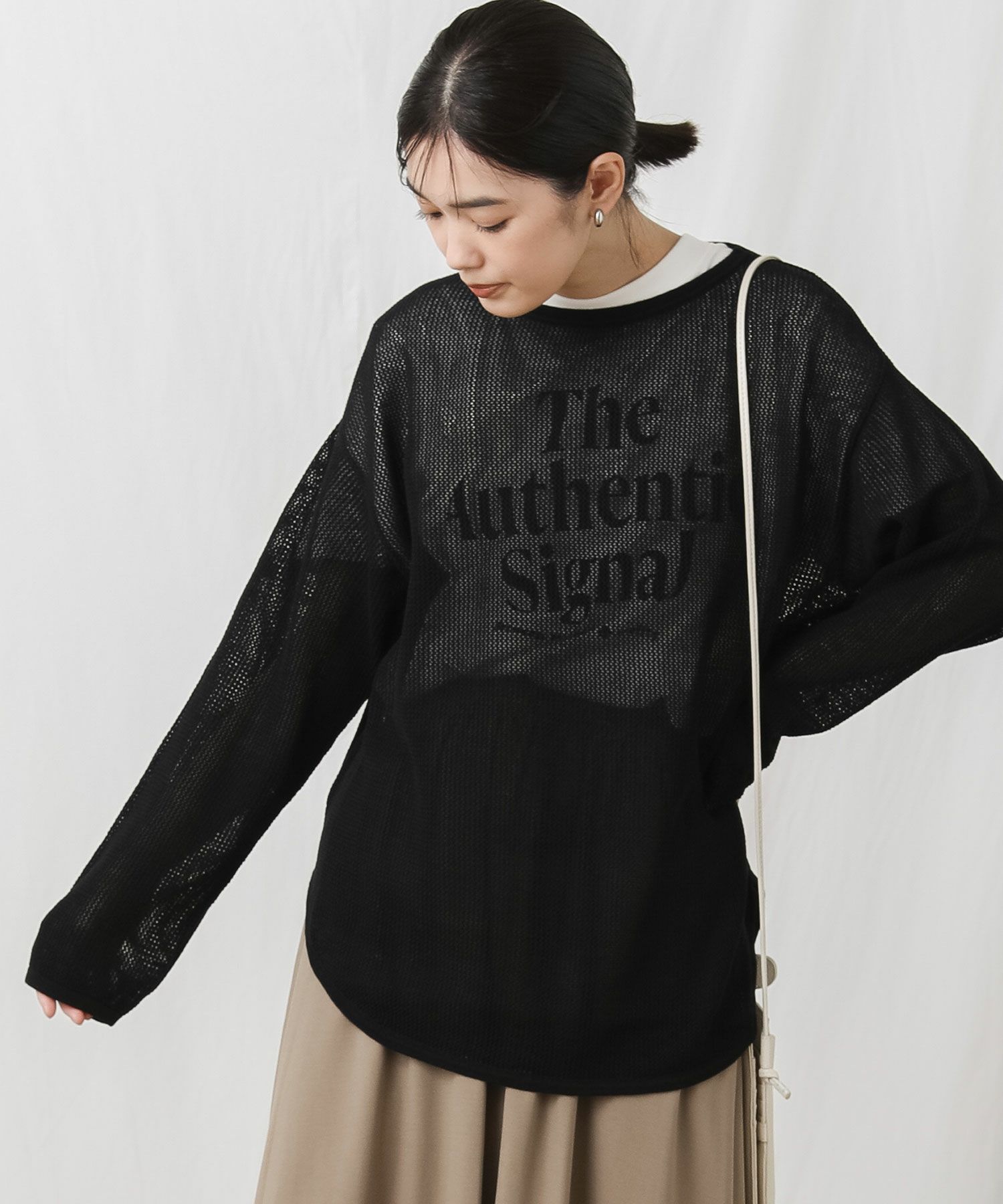 Gready Brilliant【一部店舗限定価格】Ｃメッシュ裾ラウンドプル