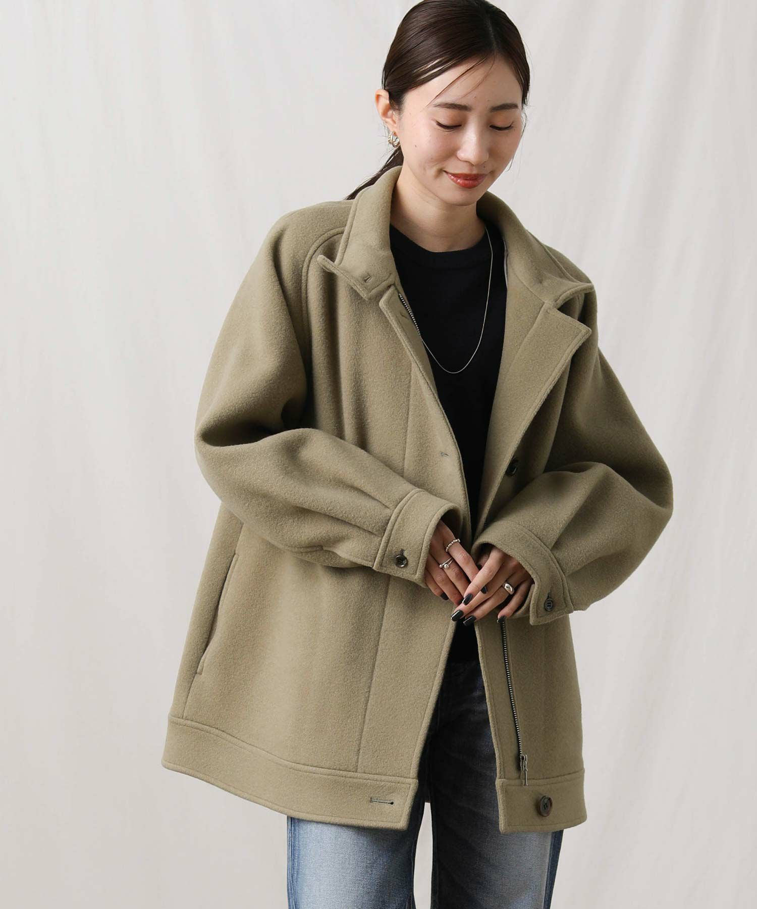 かぐれ　新品スタンドショートコート かぐれ（カグレ）の「スタンドショートコート（その他アウター）」 - WEAR