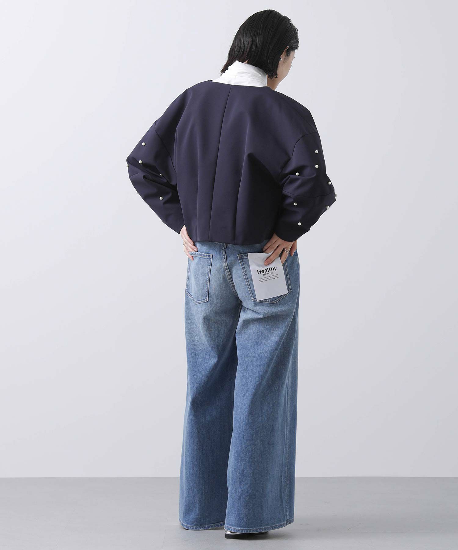 Gready Brilliant【Special price】ノーカラーパールジャケット