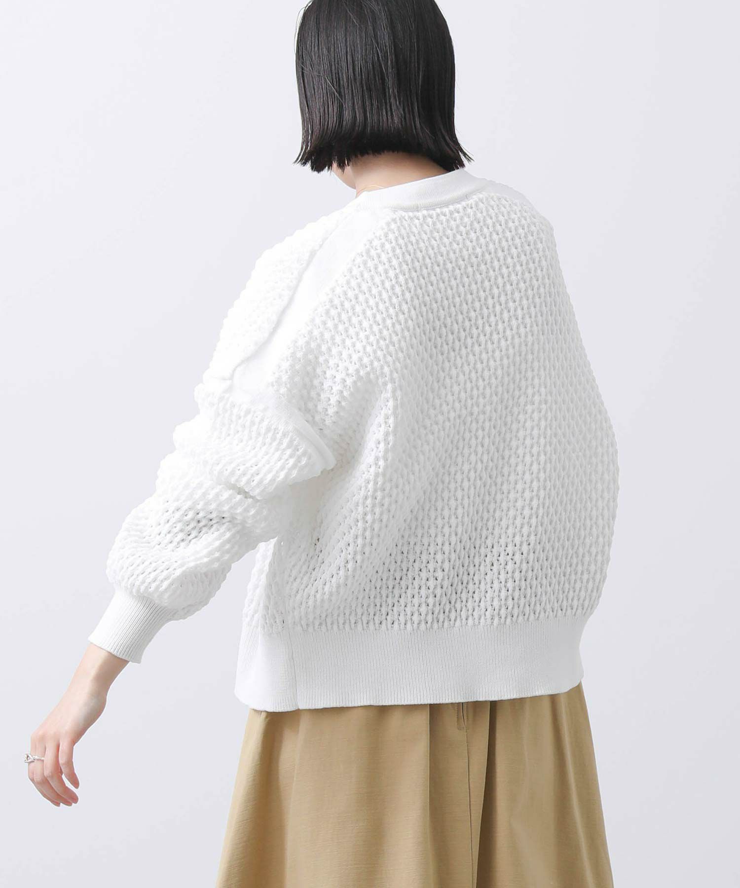 極美品 カレンソロジー 2025モデル ポコポコアミニットカーディガン ホワイト 極美品 カレンソロジー 2025モデル ポコポコアミニットカーディガン