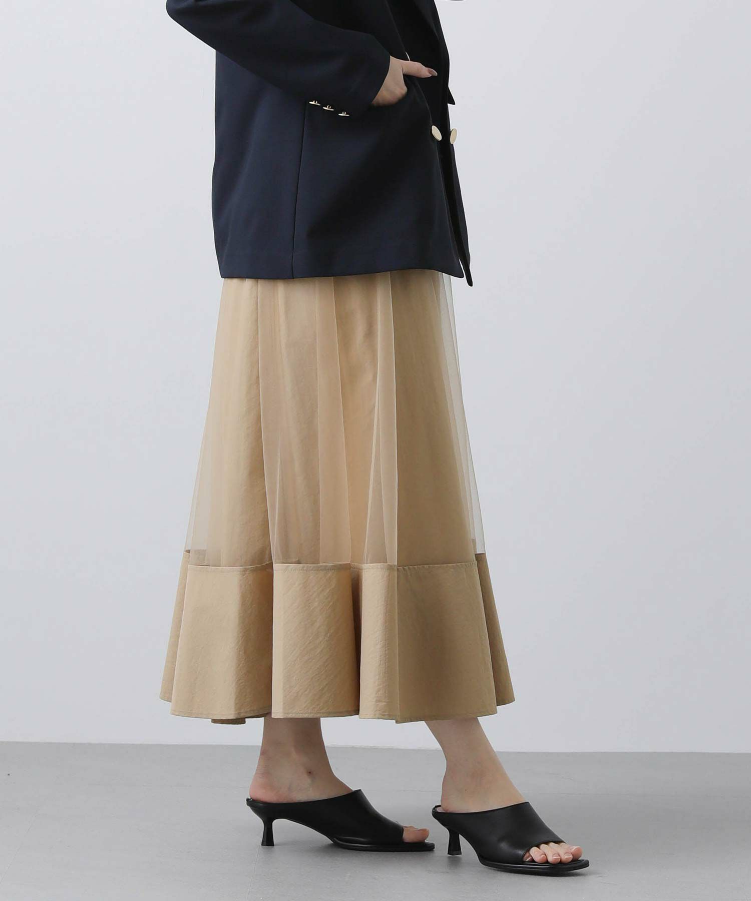 Gready Brilliantギャザーチュール裾切替スカート | SEKIMIKI Online