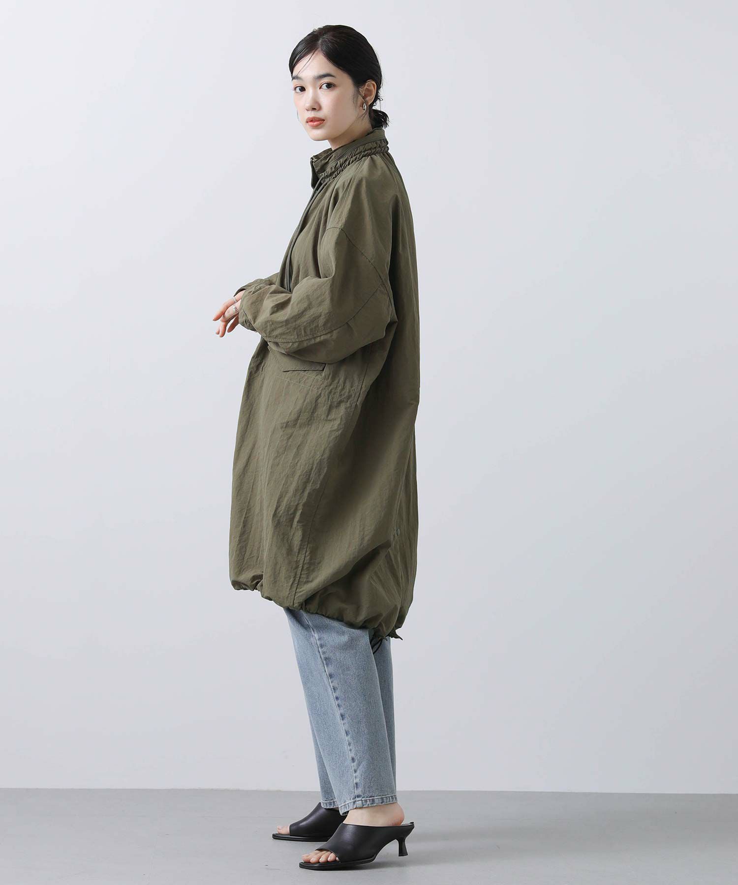 Gready Brilliants.撥水ギャザー襟フィールドコート | SEKIMIKI Online
