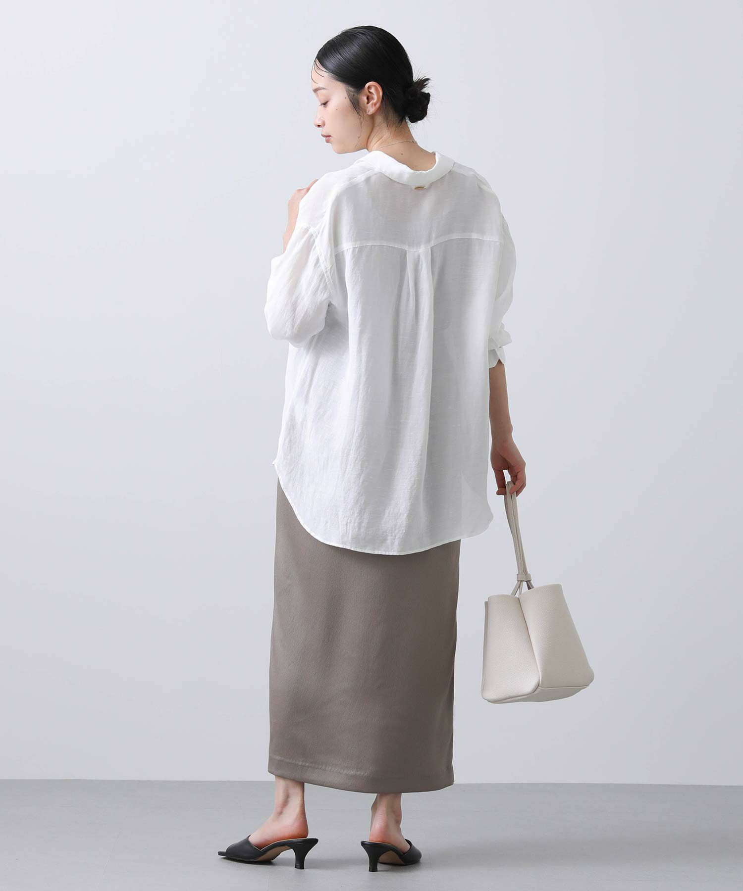 Gready Brilliants.ハンマーサテンタイトスカート | SEKIMIKI Online