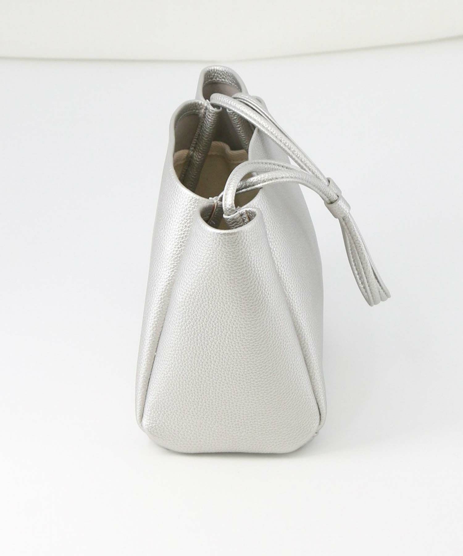 ヴァジック ハンドバッグ - グレー 巾着型（セール】【グッシオ  