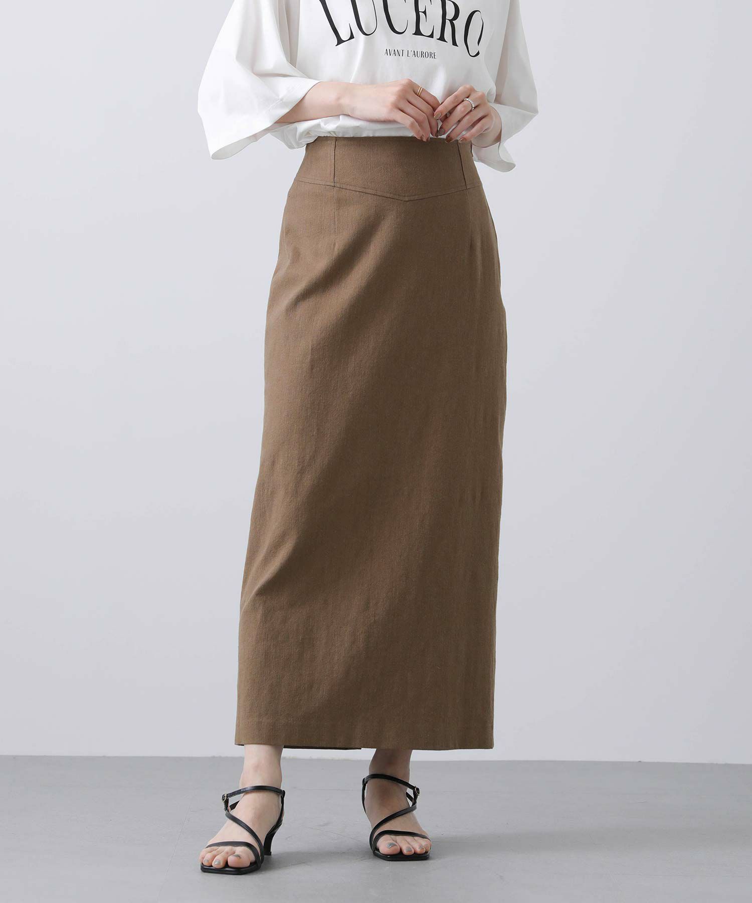 Gready Brilliantリネンコルセットタイトスカート | SEKIMIKI Online 