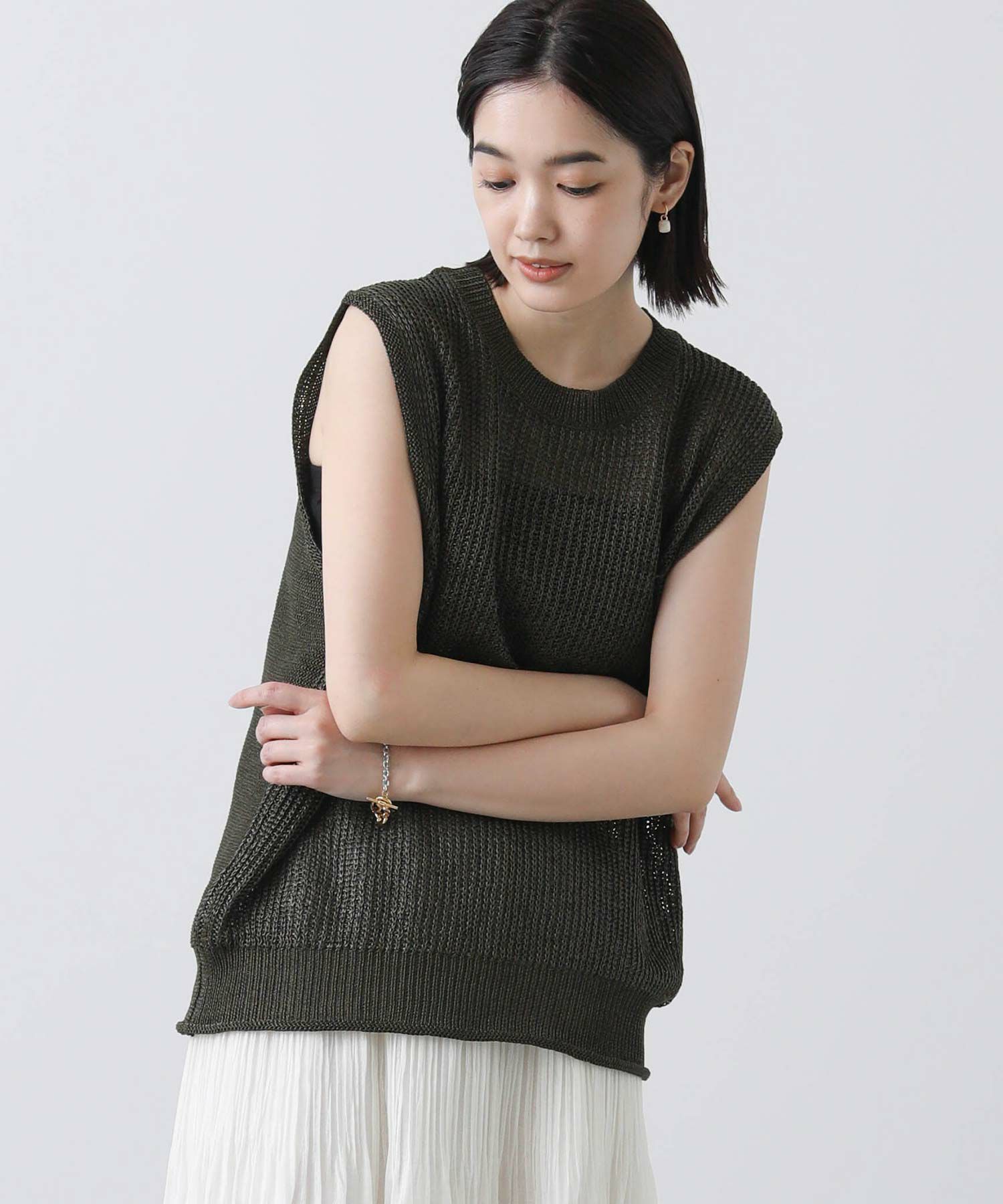 グレー ニット ノースリーブ M セール】Levi's/リーバイス BOXY ノースリーブ グレー TRIBLEND