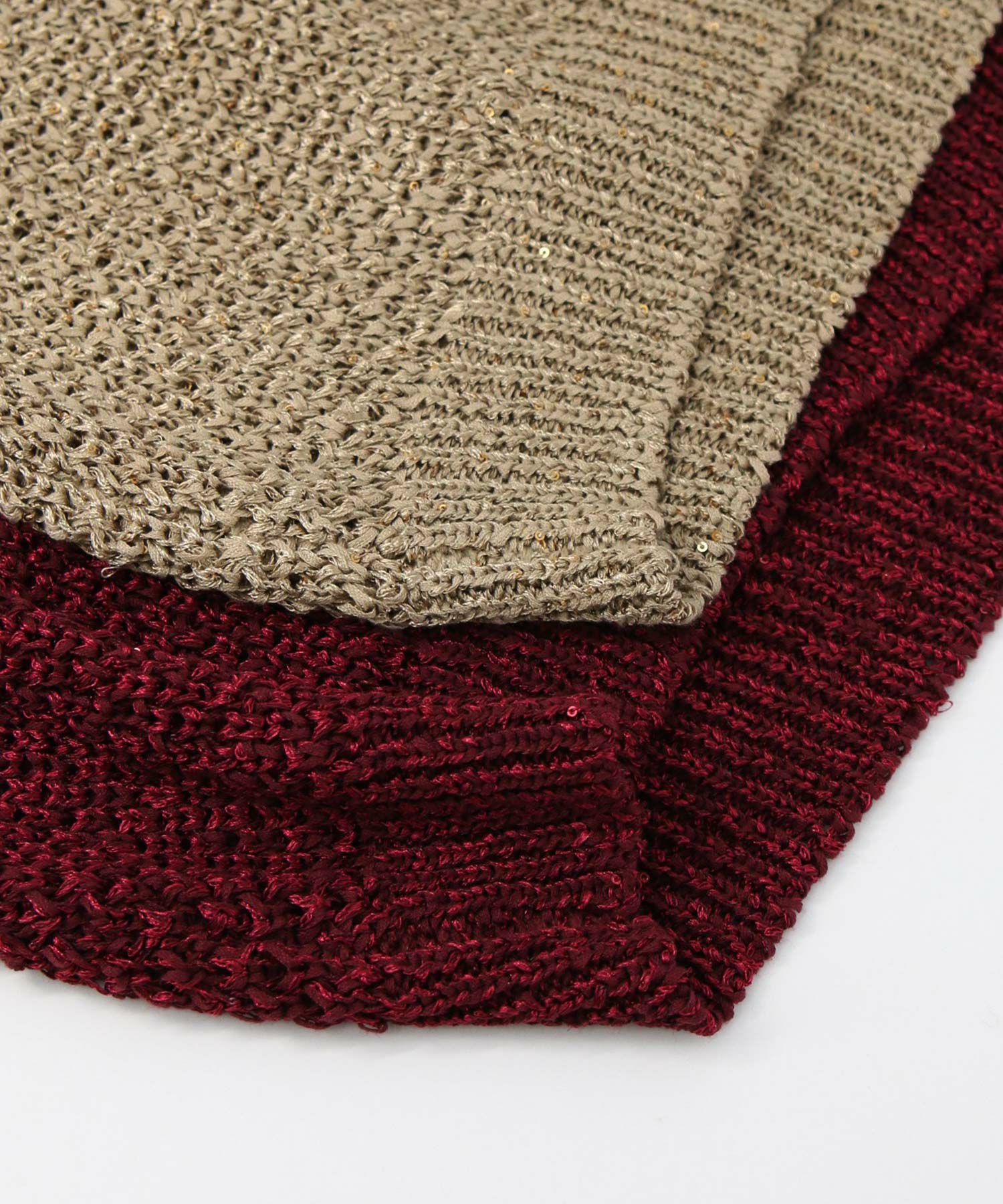 美品Gready Brilliant メッシュジャケット&スパンコールニット Gready Brilliantスパンコールメッシュニット | SEKIMIKI Online
