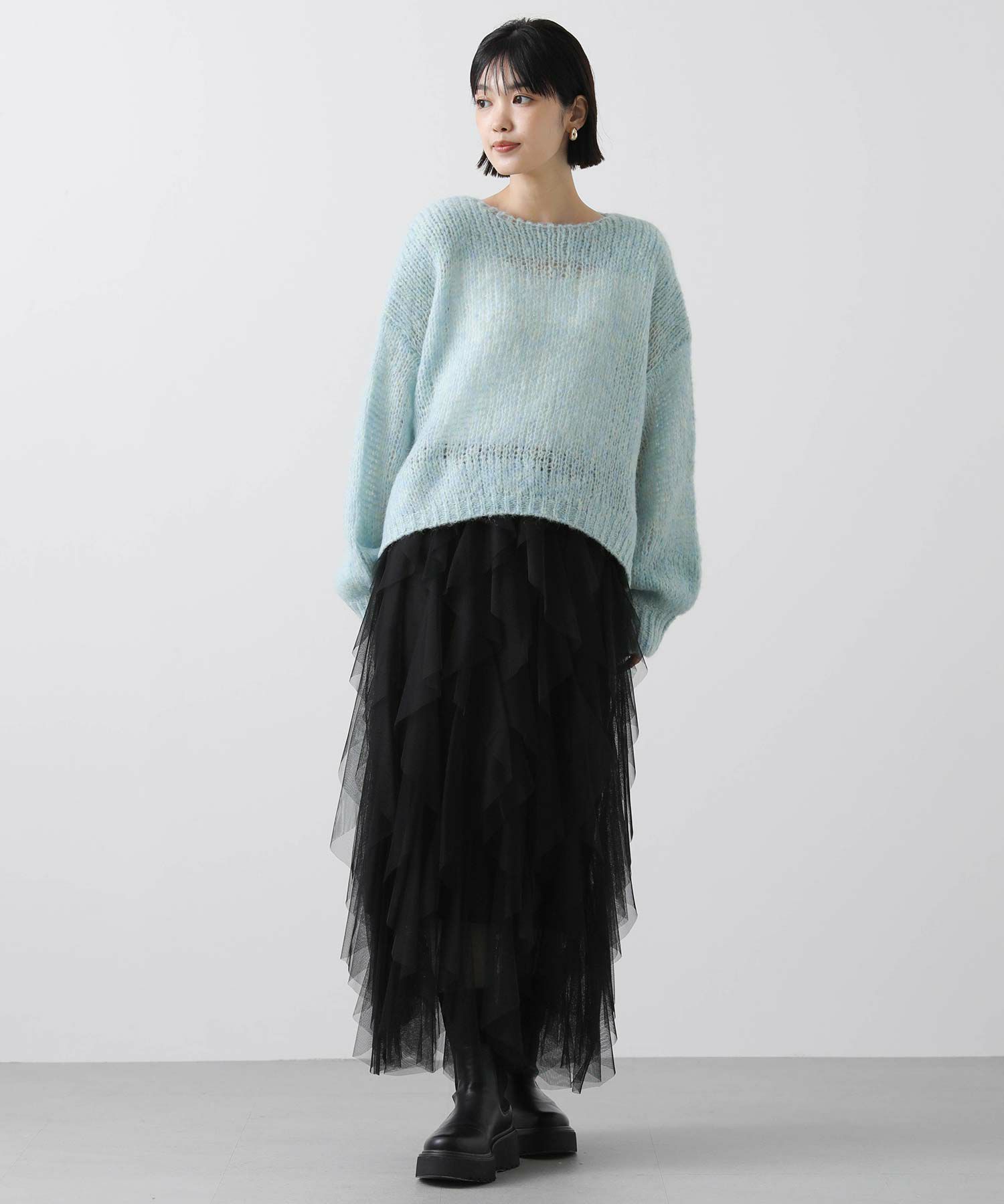 Gready Brilliant【2026年2月ファミリーセール対象】モヘア混飛ばし目