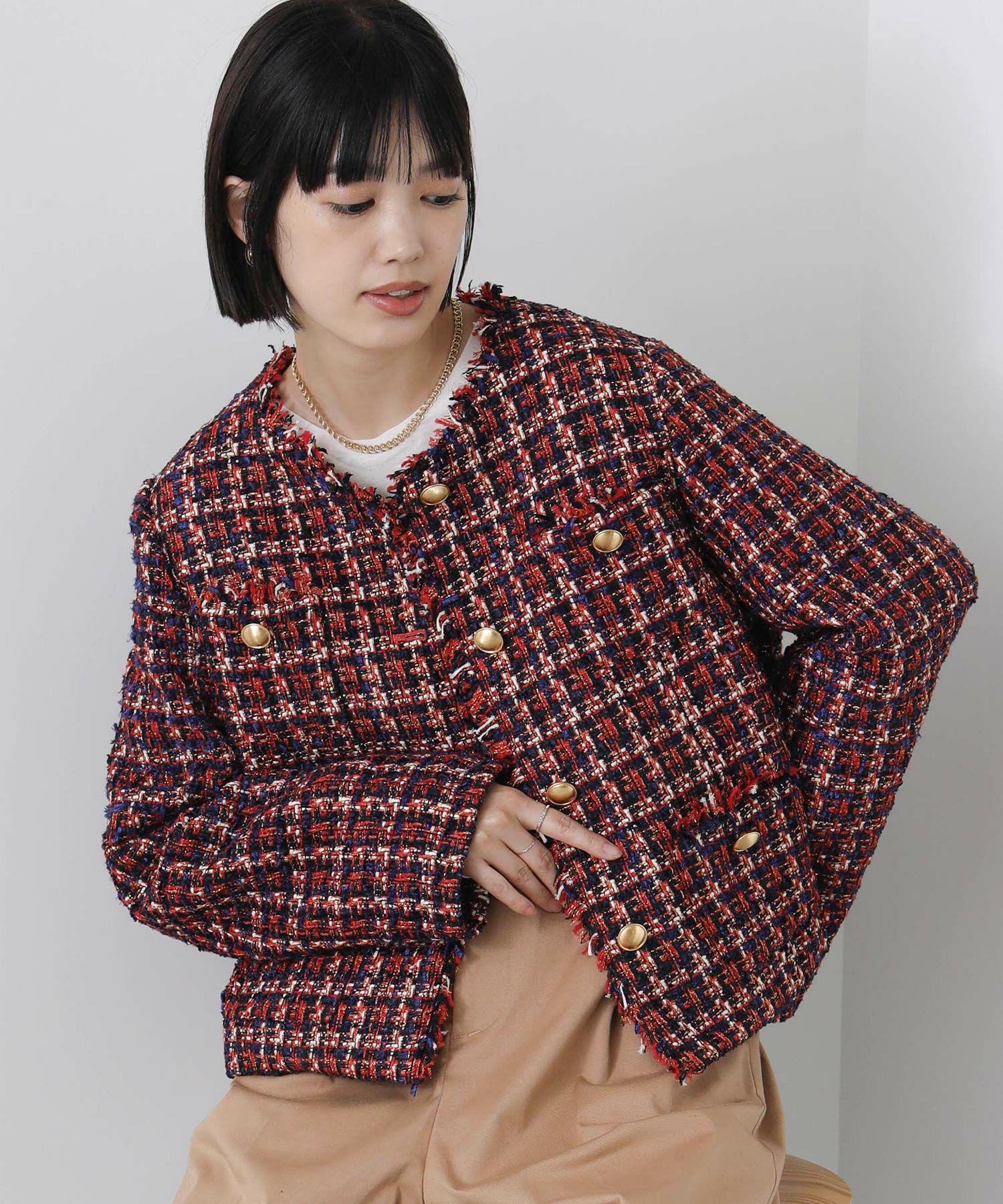 Gready Brilliant【2026年2月ファミリーセール対象】チェックツイード