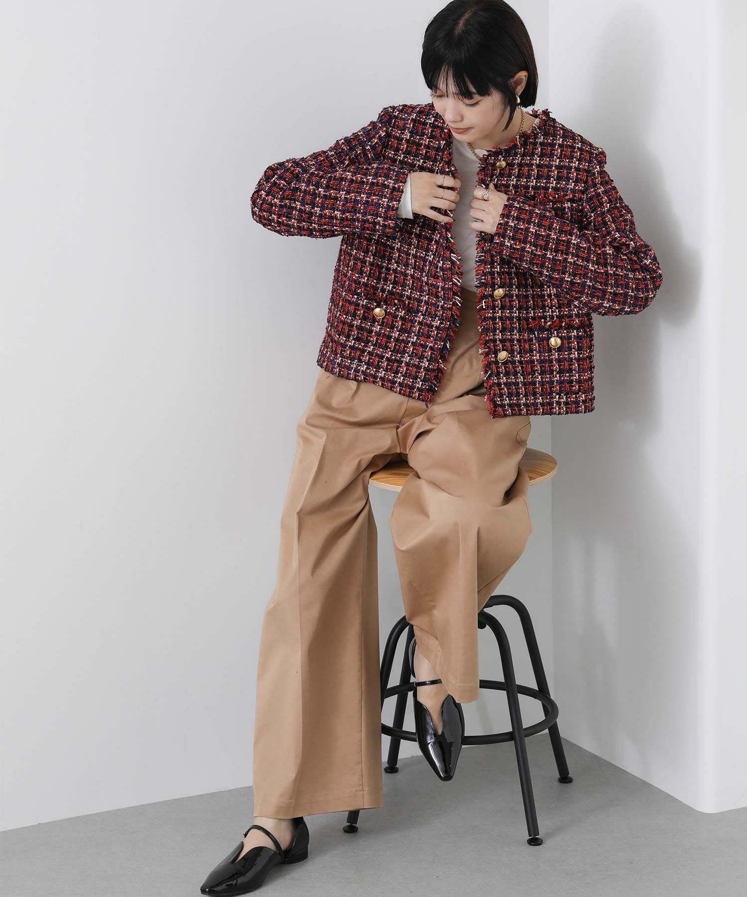 Gready Brilliant【2026年2月ファミリーセール対象】チェックツイード