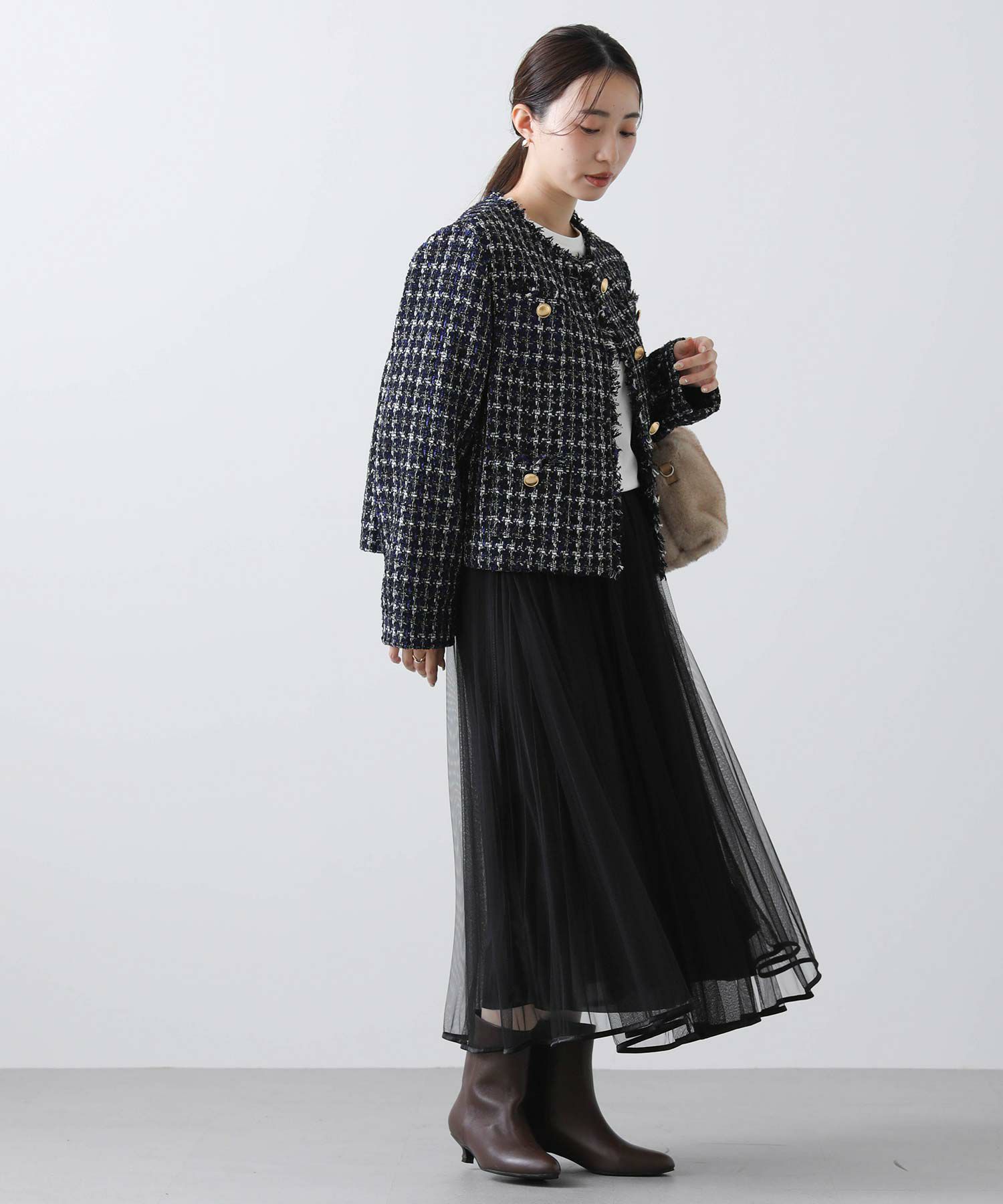 Gready Brilliant【2026年2月ファミリーセール対象】チェックツイード