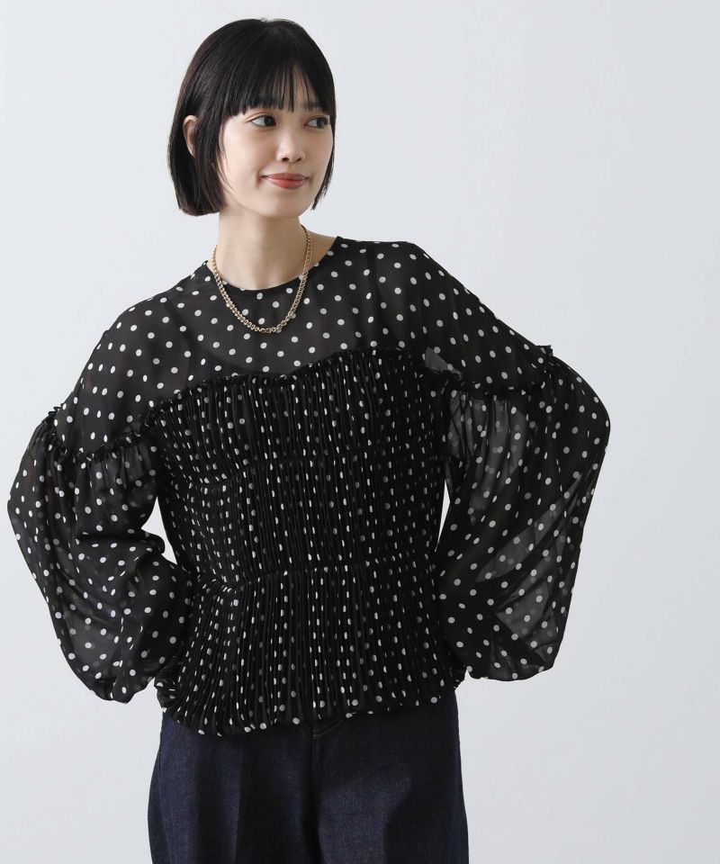 【再再値下げ❣️】Gready Brilliant シアーコルセットパフブラウス 再再値下げ❣️】Gready Brilliant シアーコルセットパフ