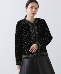 Gready Brilliant【3月17日AM9:00で販売終了】ベロア金刺繍ノーカラー 