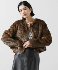 Gready Brilliants.ミンクライクファーショートジャケット | SEKIMIKI