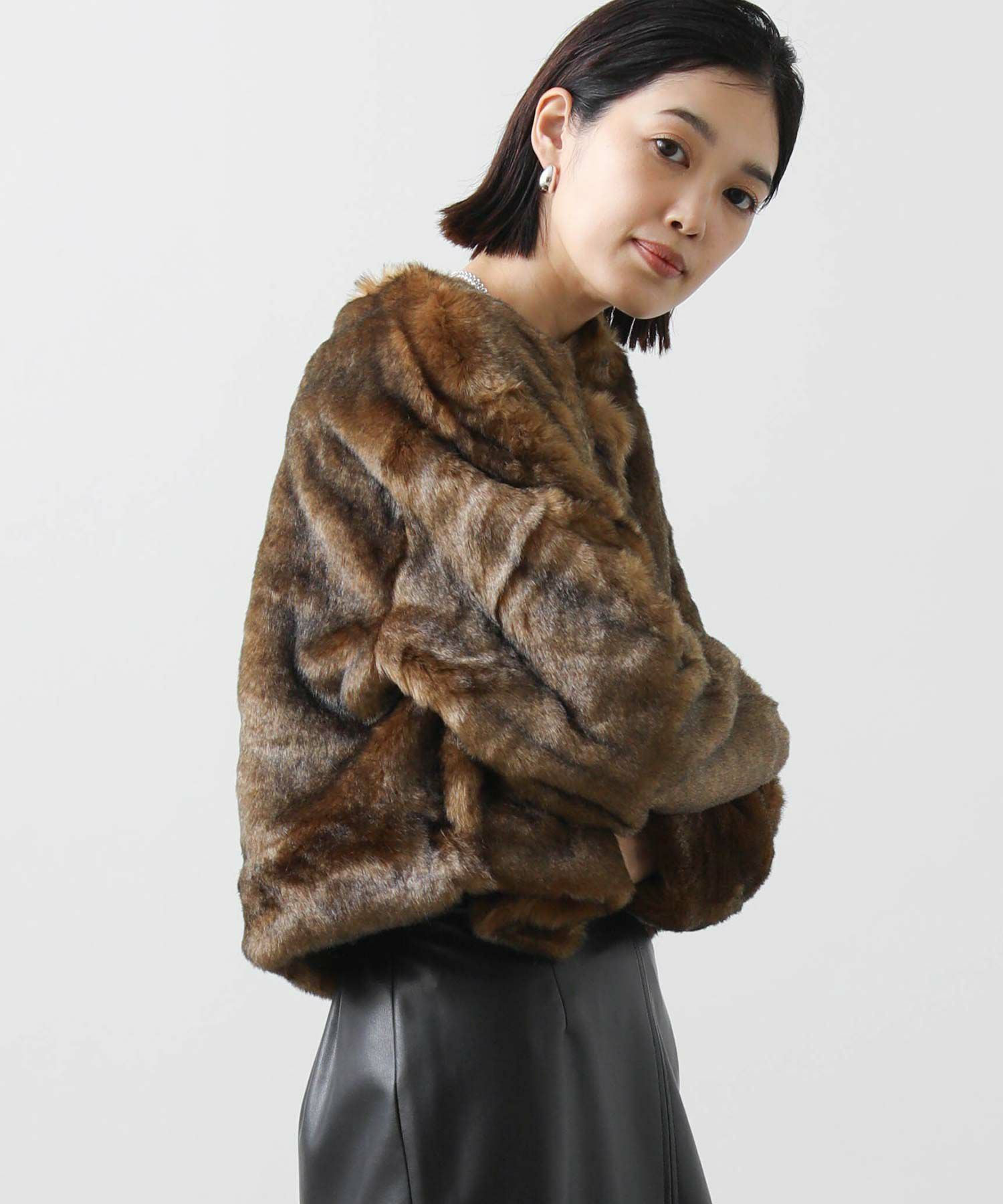 Gready Brilliants.ミンクライクファーショートジャケット | SEKIMIKI