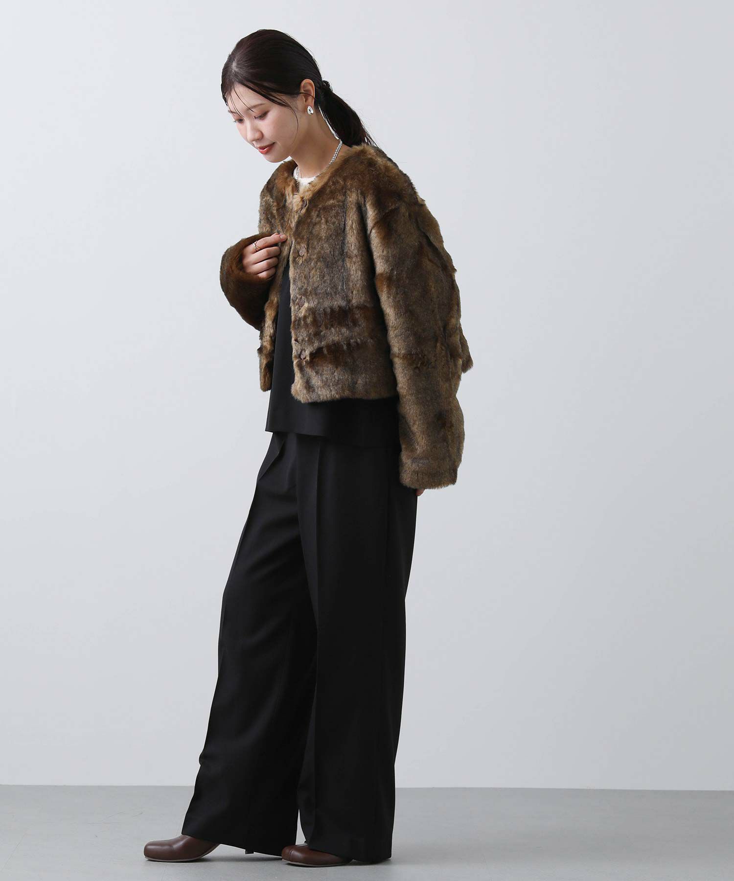 Gready Brilliants.ミンクライクファーショートジャケット | SEKIMIKI