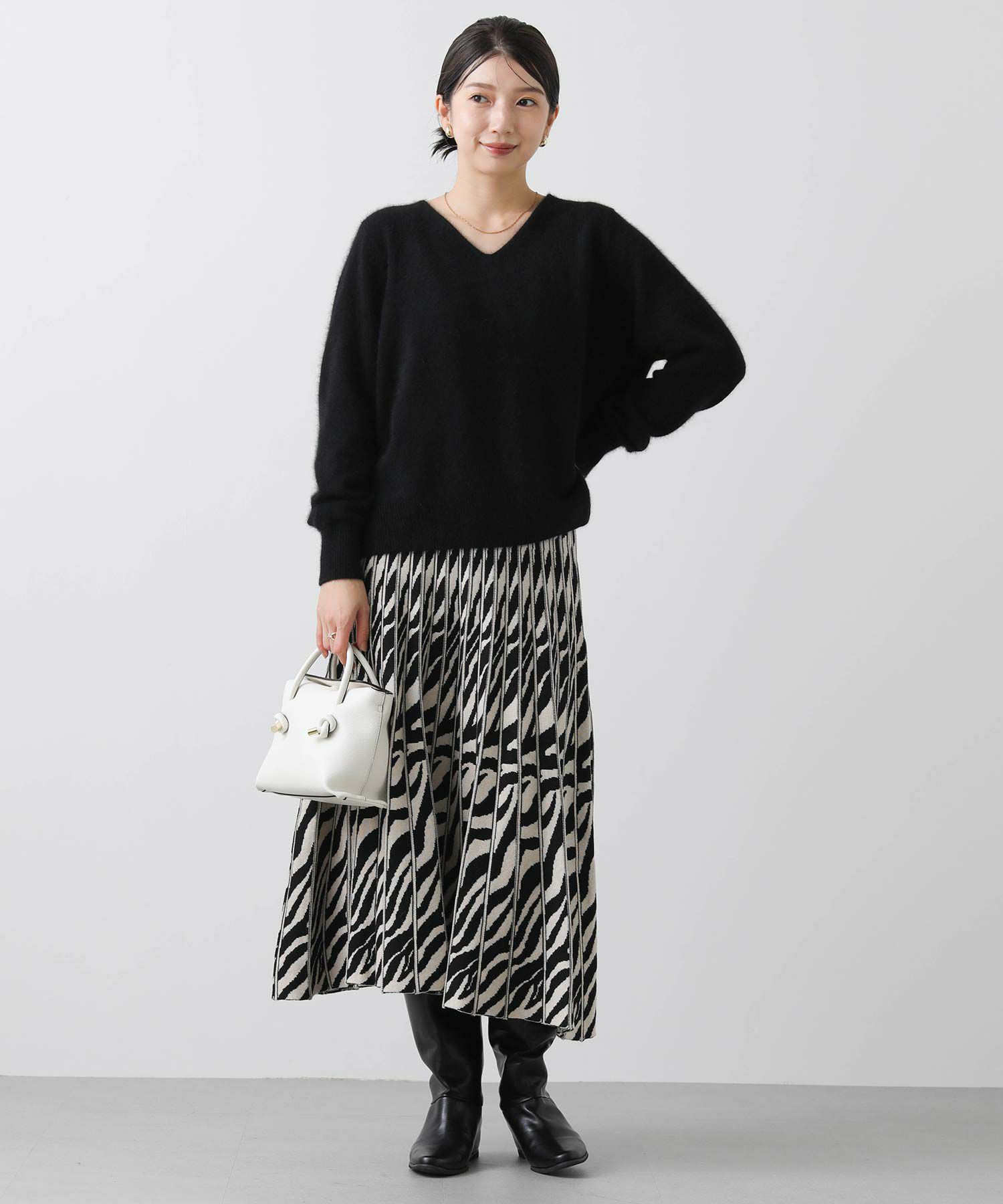 Gready Brilliant AuieF スカート グレー ストライプ Gready Brilliant AuieF スカート グレー ストライプ