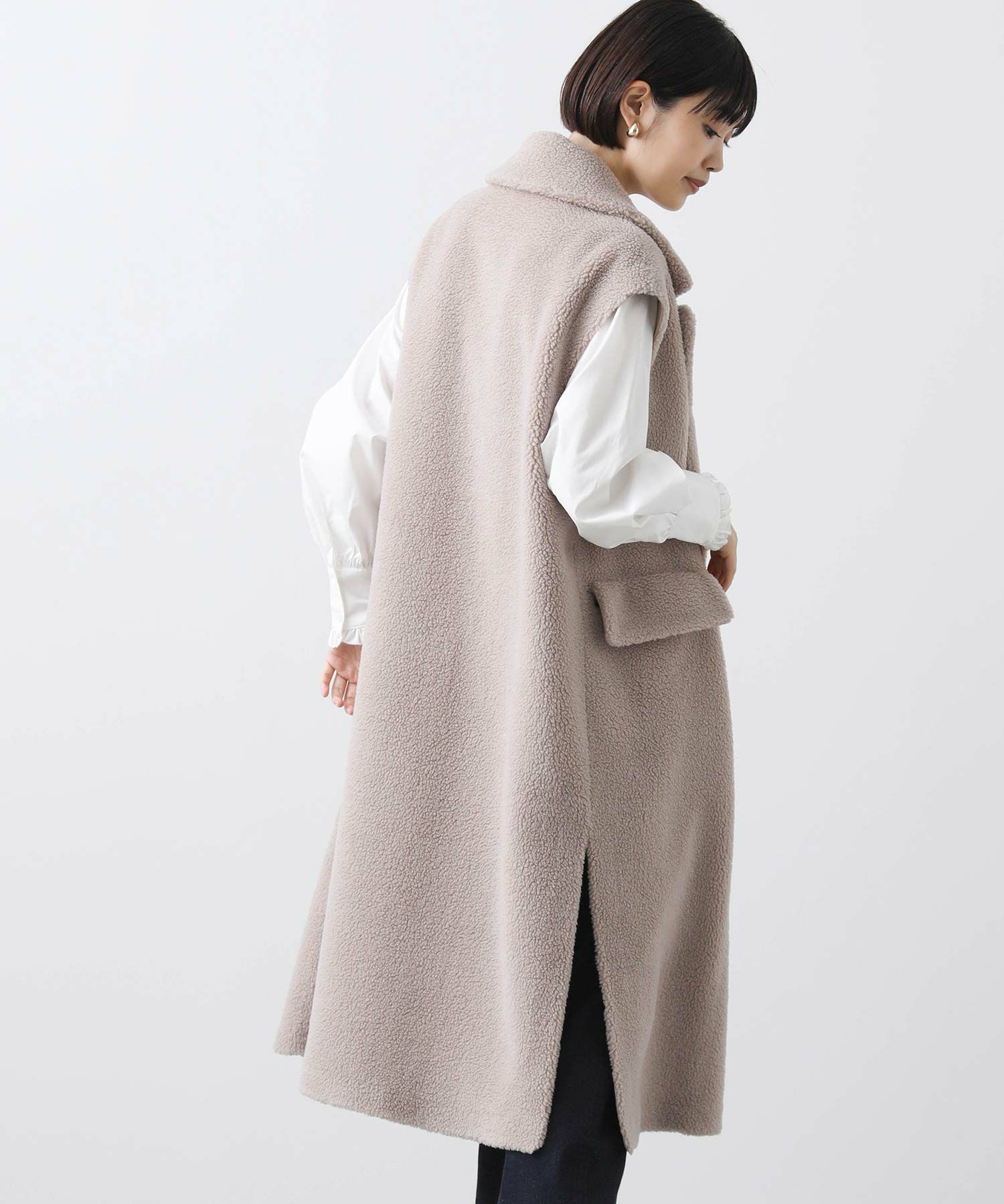 アウター ボア×スエード２ＷＡＹジャケット レディース