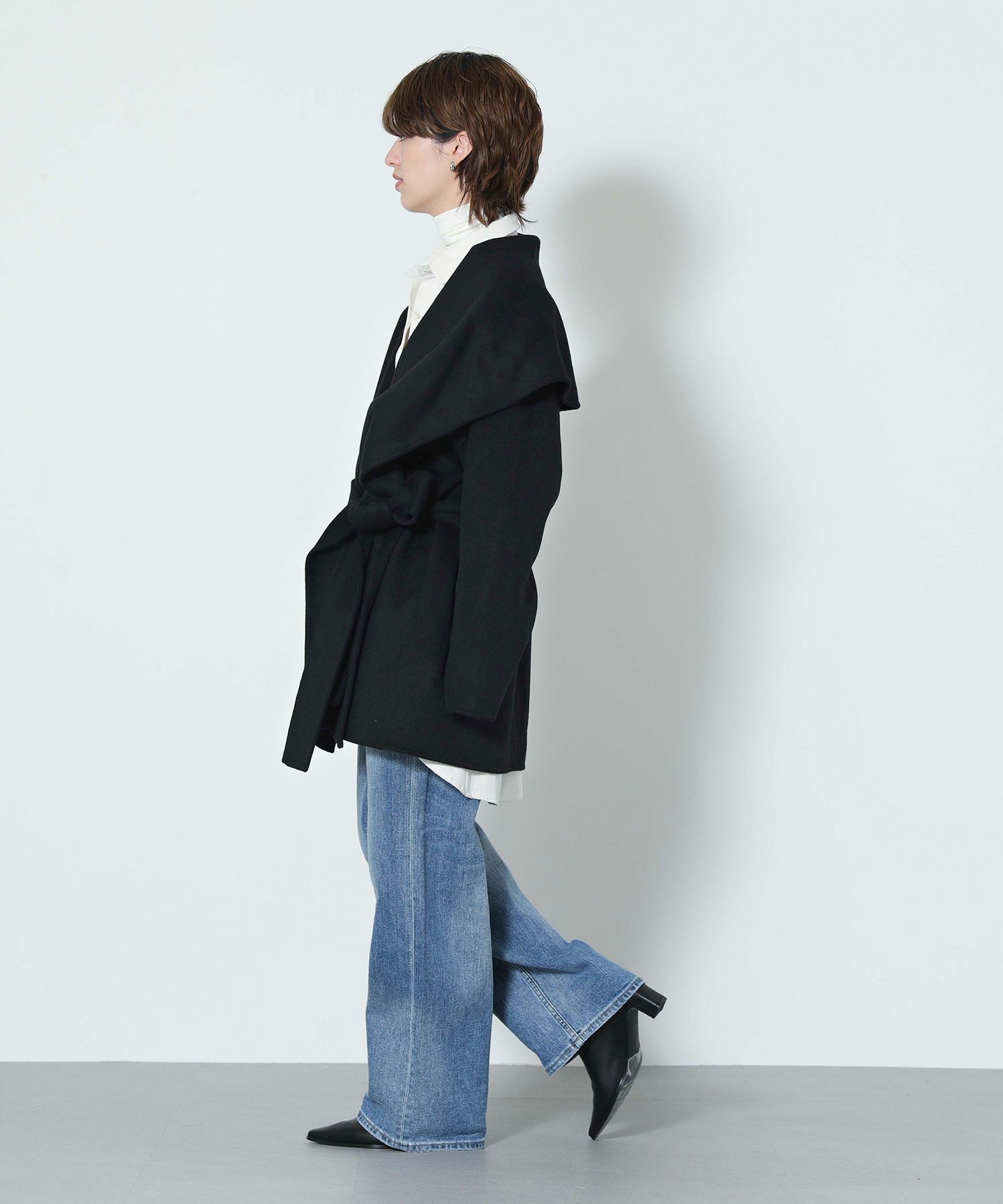 The rejoices.ダブルフェイスガウンコート | SEKIMIKI Online
