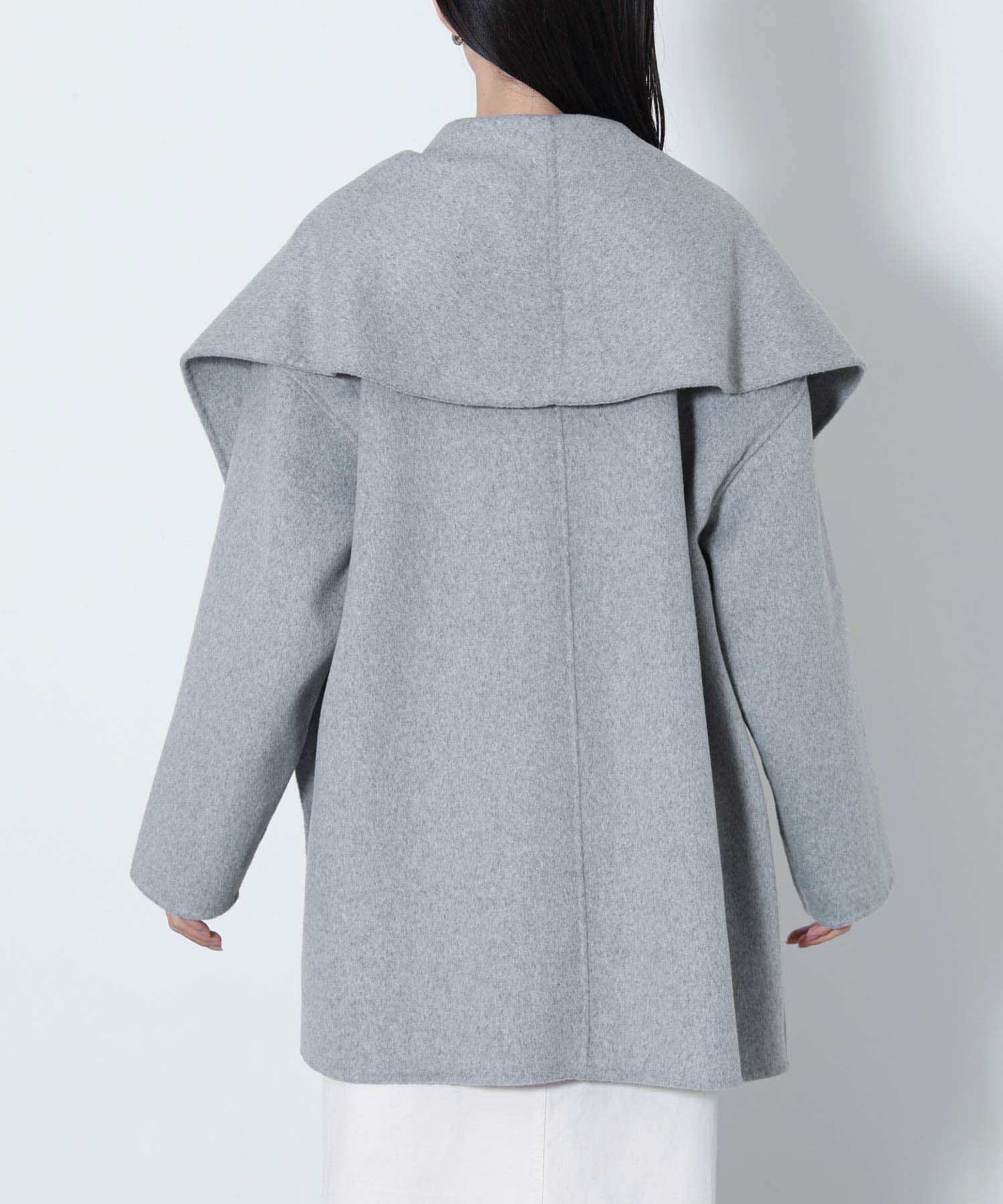 美品✨ボールジィ　シャムリバーガウンコート　ダブルフェイス　グレー　34 The rejoice【会員価格セール対象商品】ダブルフェイスガウンコート