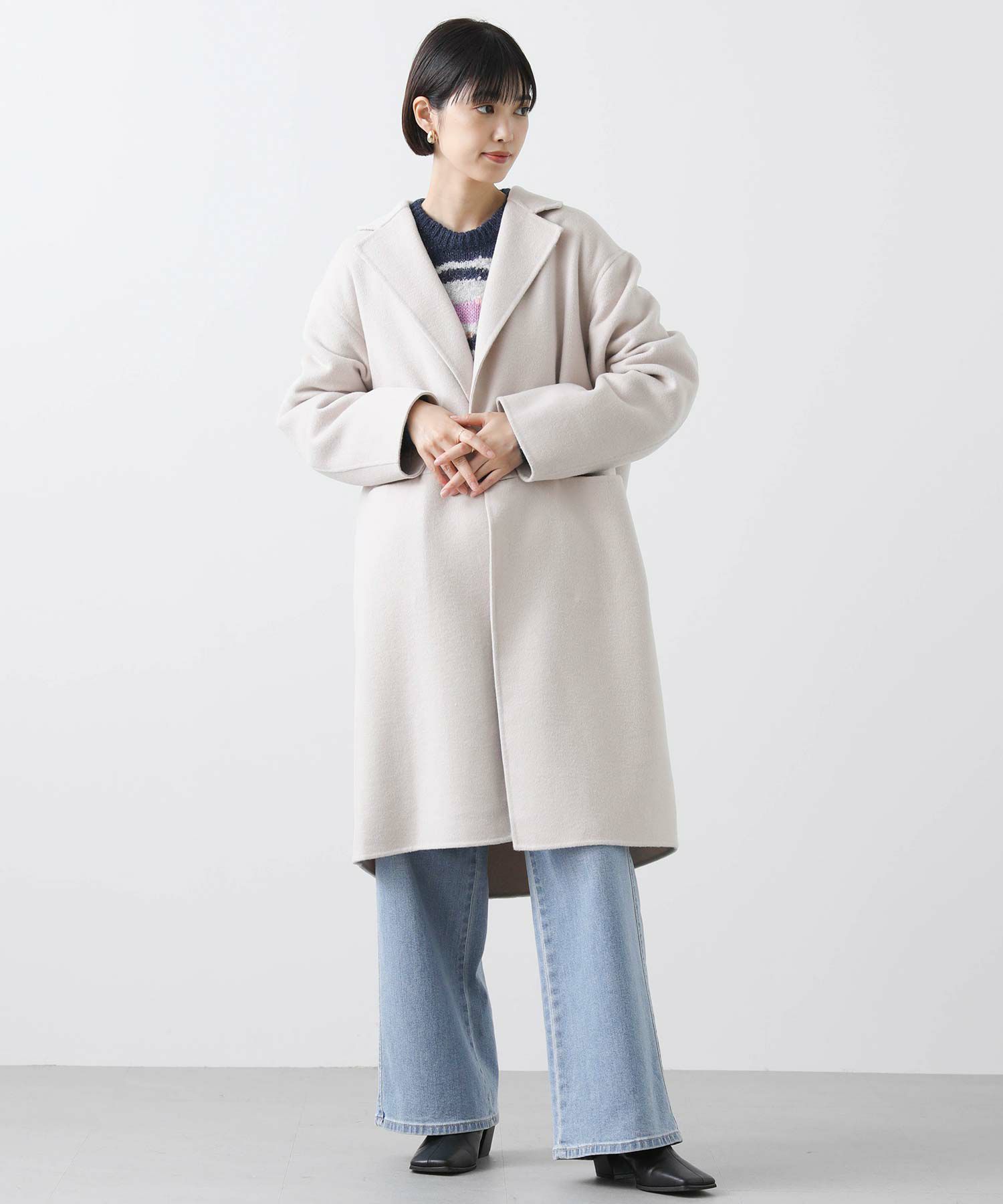 Gready Brilliants.ダブルフェイステーラーロングコート | SEKIMIKI Online