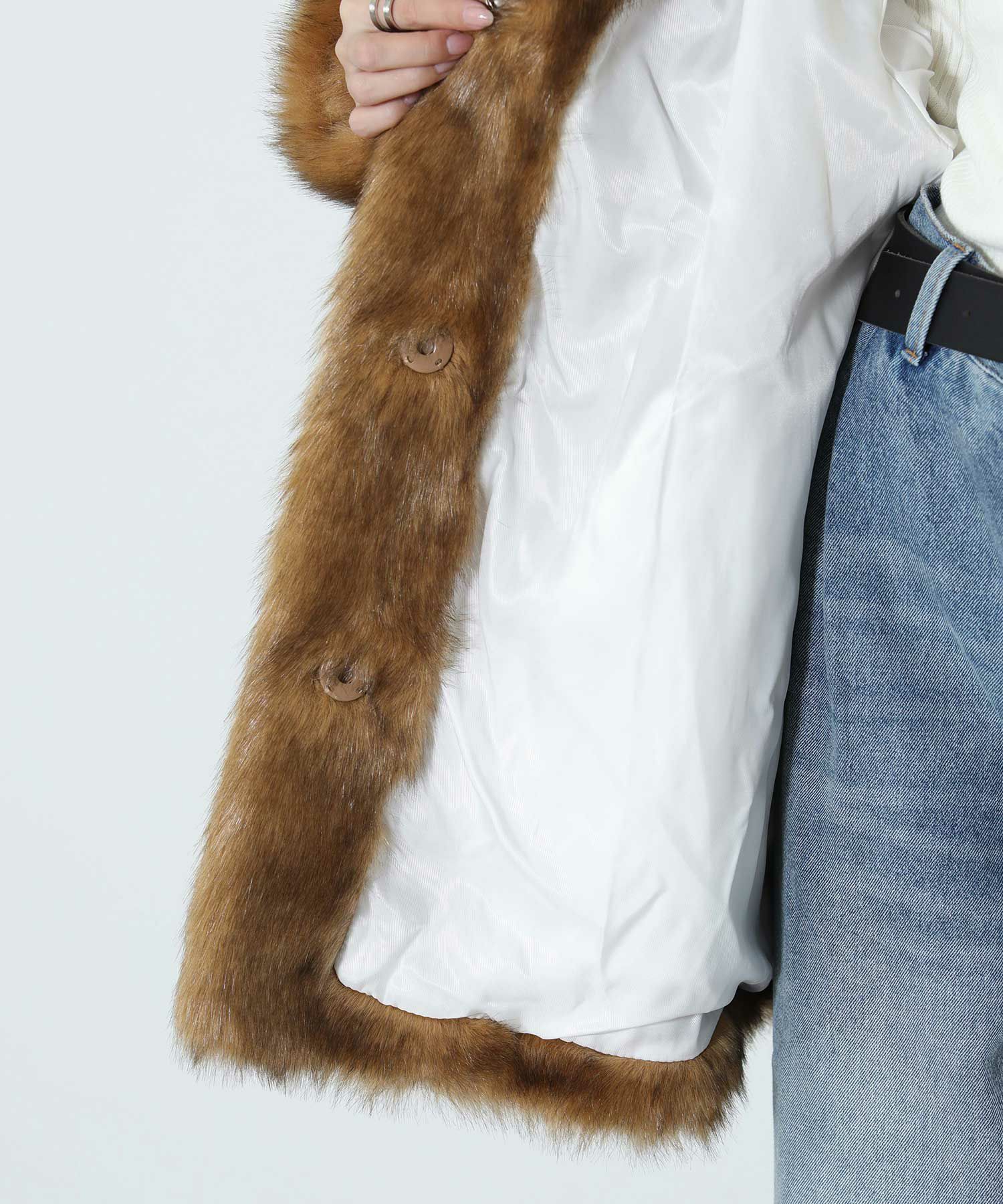 The rejoice【会員価格セール対象商品】フェイクミンクファーコート