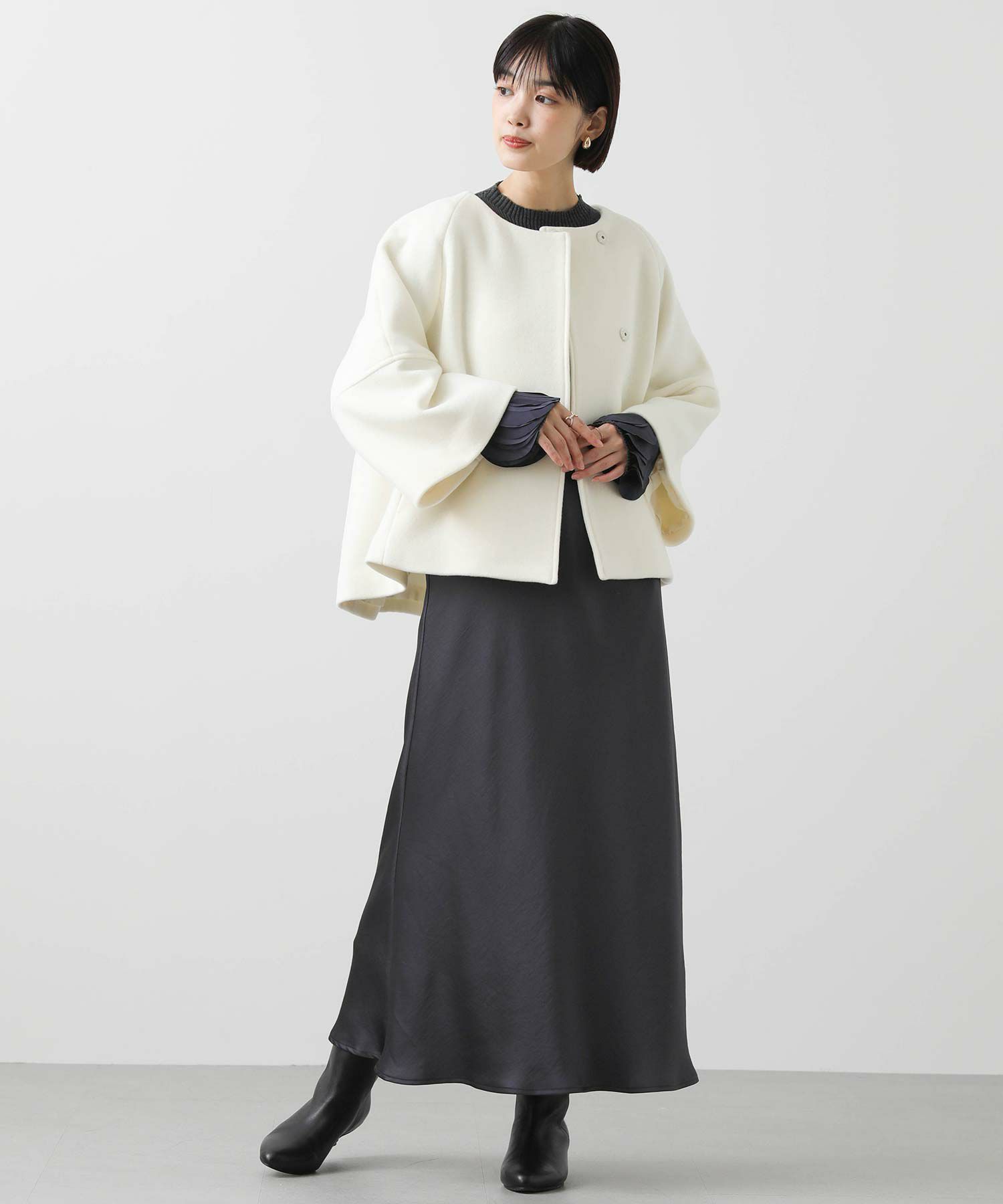 Gready Brilliants.二十織ビーバーケープコート | SEKIMIKI Online