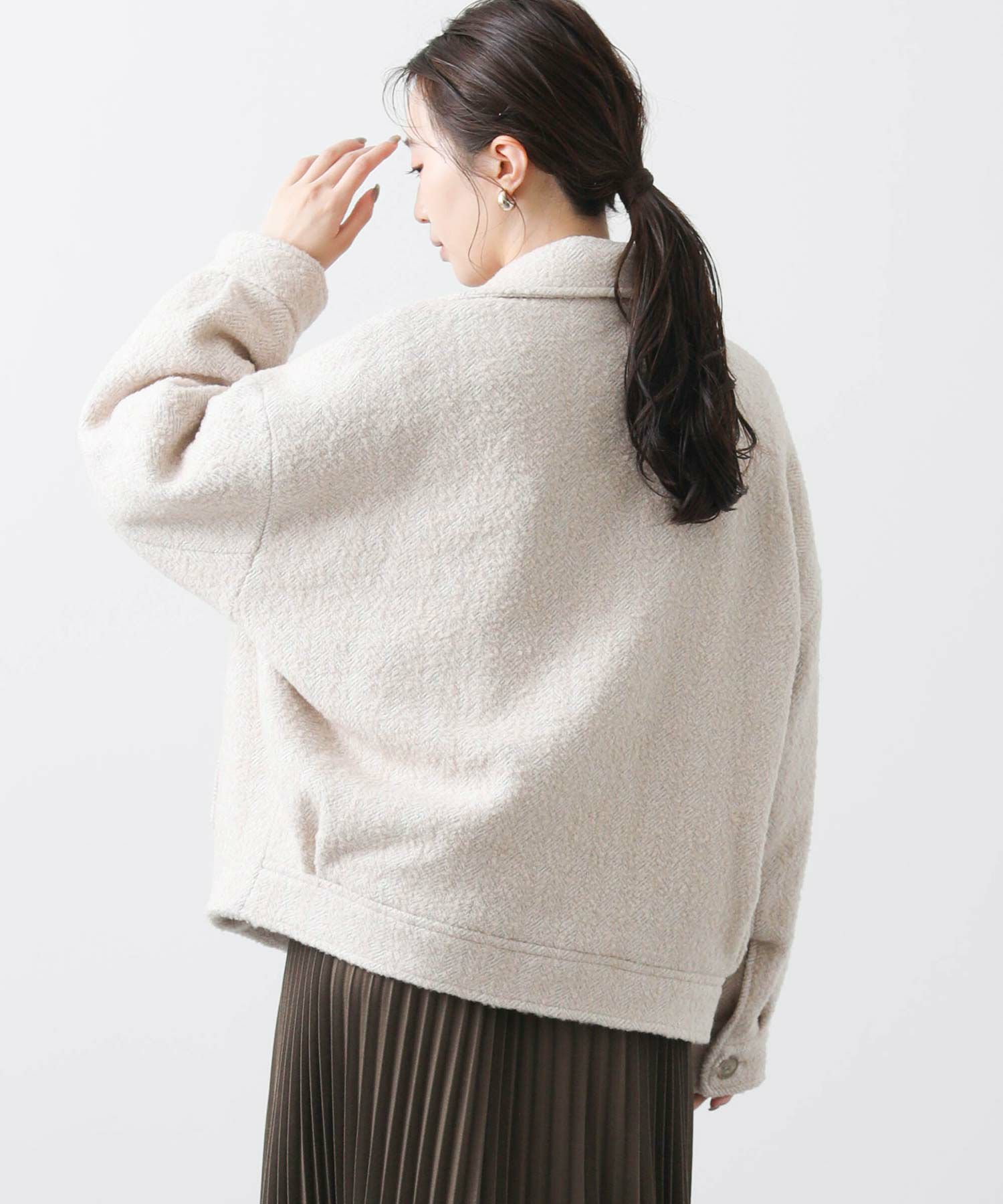 Gready Brilliant【4月1日AM9:00で販売終了】ツィードショートPコート 
