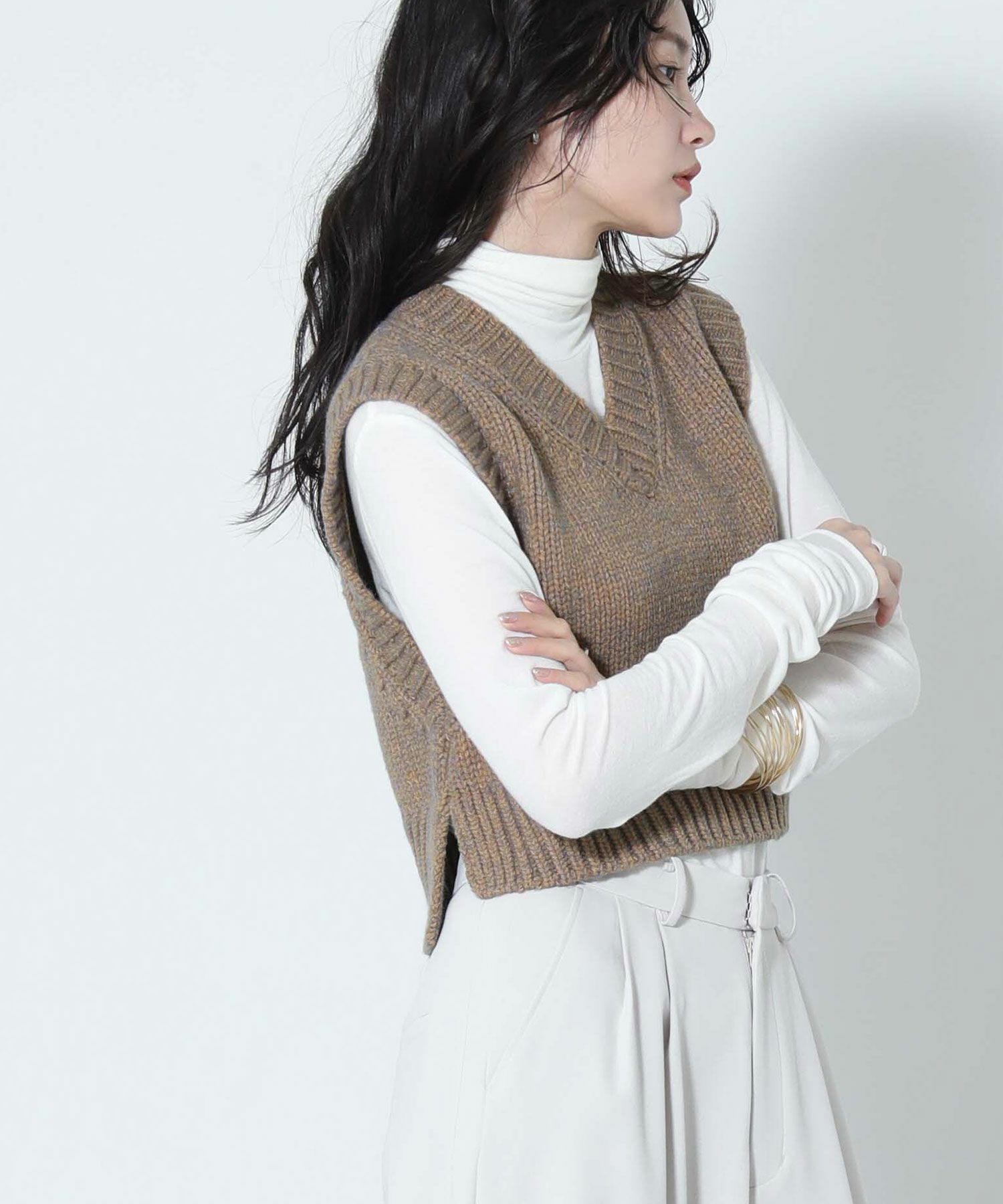 The rejoiceメランジニットベスト【TODAYFUL】 | SEKIMIKI Online