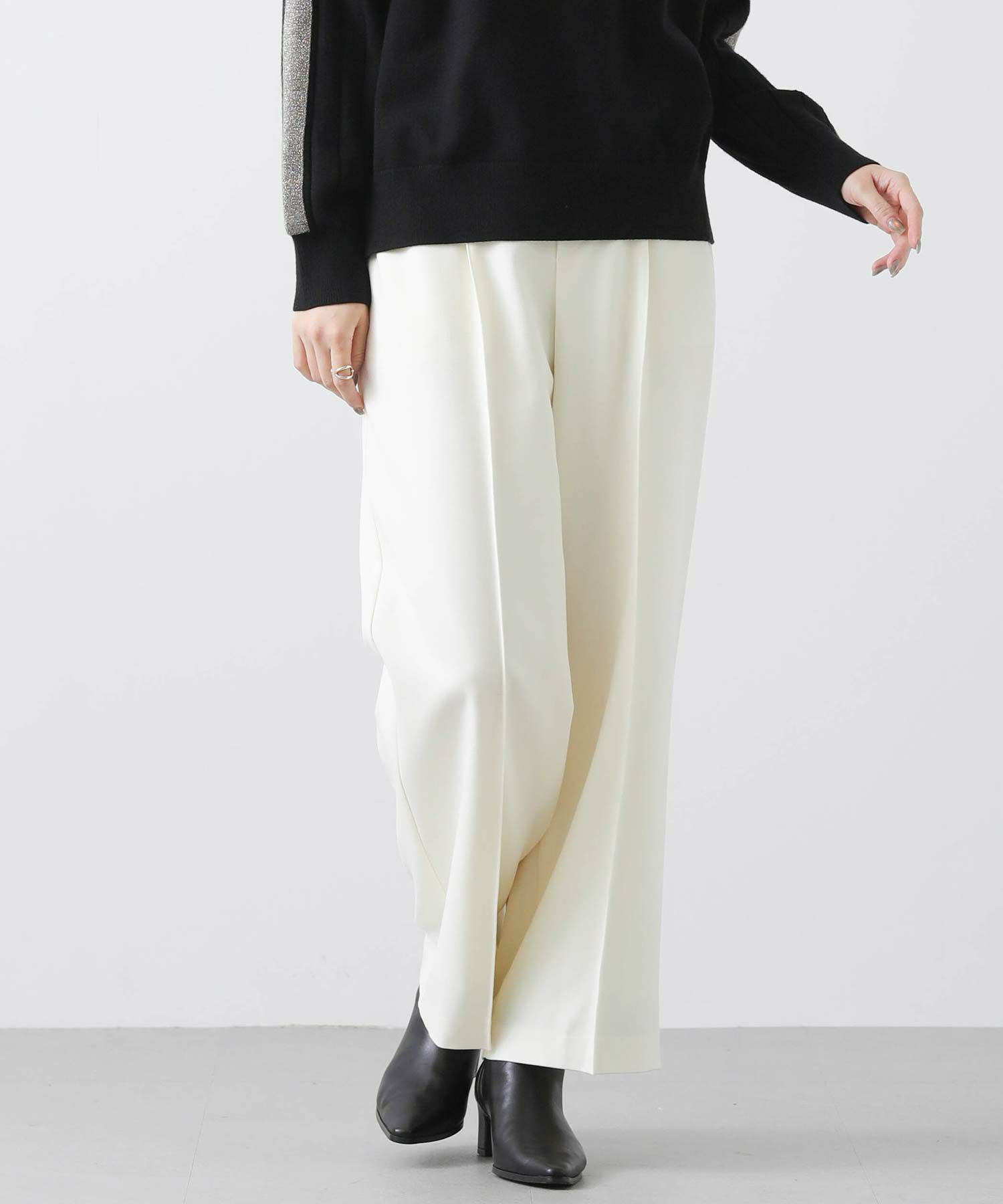 Gready Brilliant TRサスペンダー　グレー Gready BrilliantTRピンタックセミワイドパンツ | SEKIMIKI Online