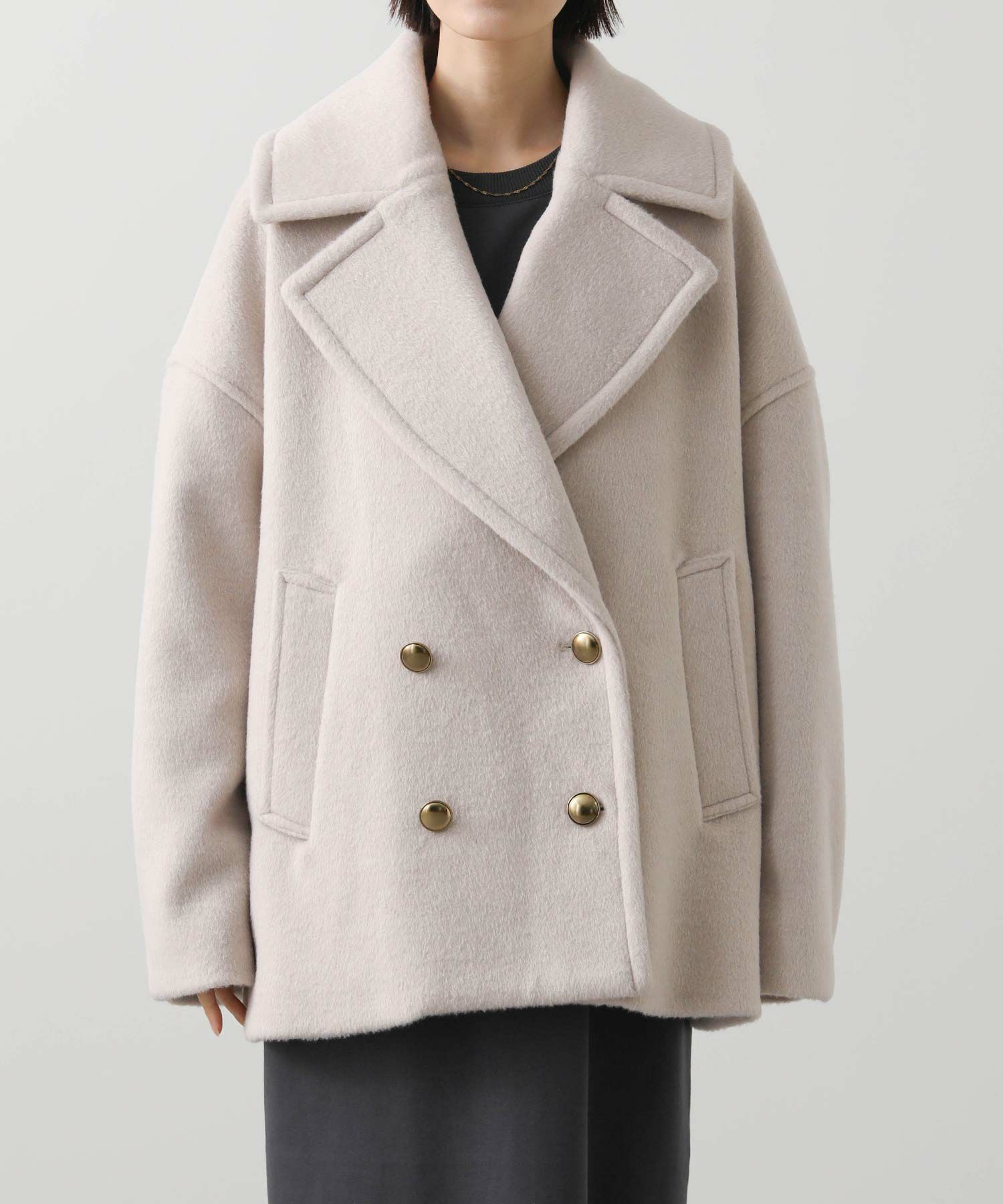 Gready Brilliants.ビーバー大衿Pコート | SEKIMIKI Online