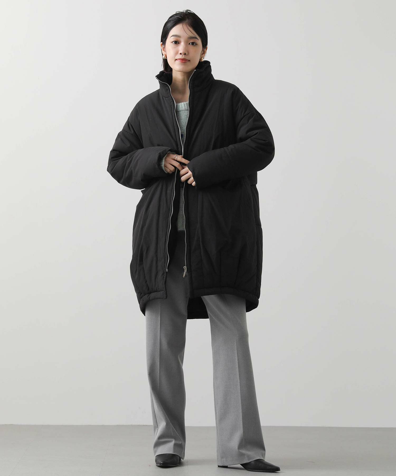 Gready Brilliants.スタンド中綿オーバーコート | SEKIMIKI Online