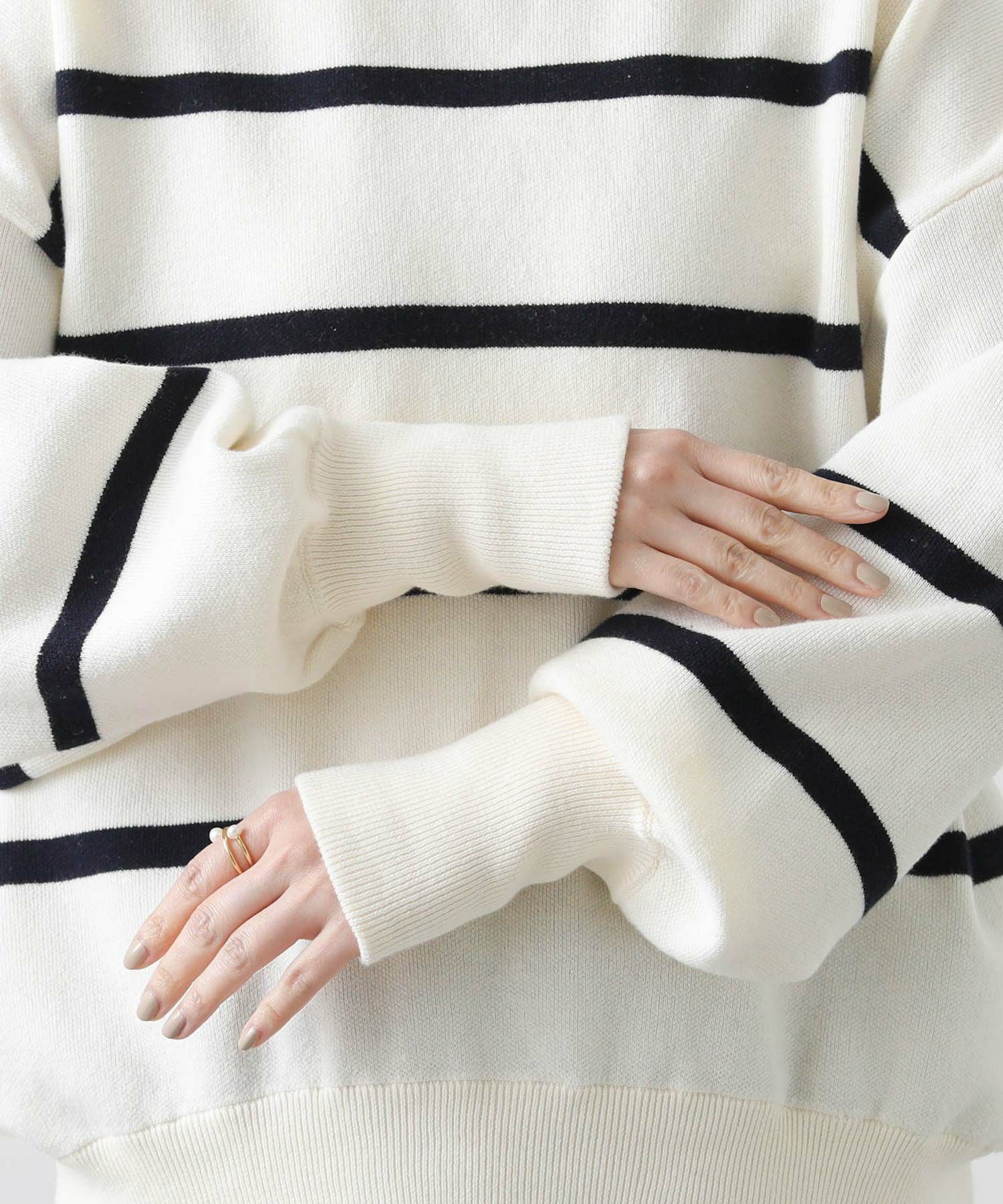 今期新品⭐︎ Gready Brilliant 綿ボーダークルーネックニット Gready Brilliant綿ボーダークルーネックニット | SEKIMIKI Online
