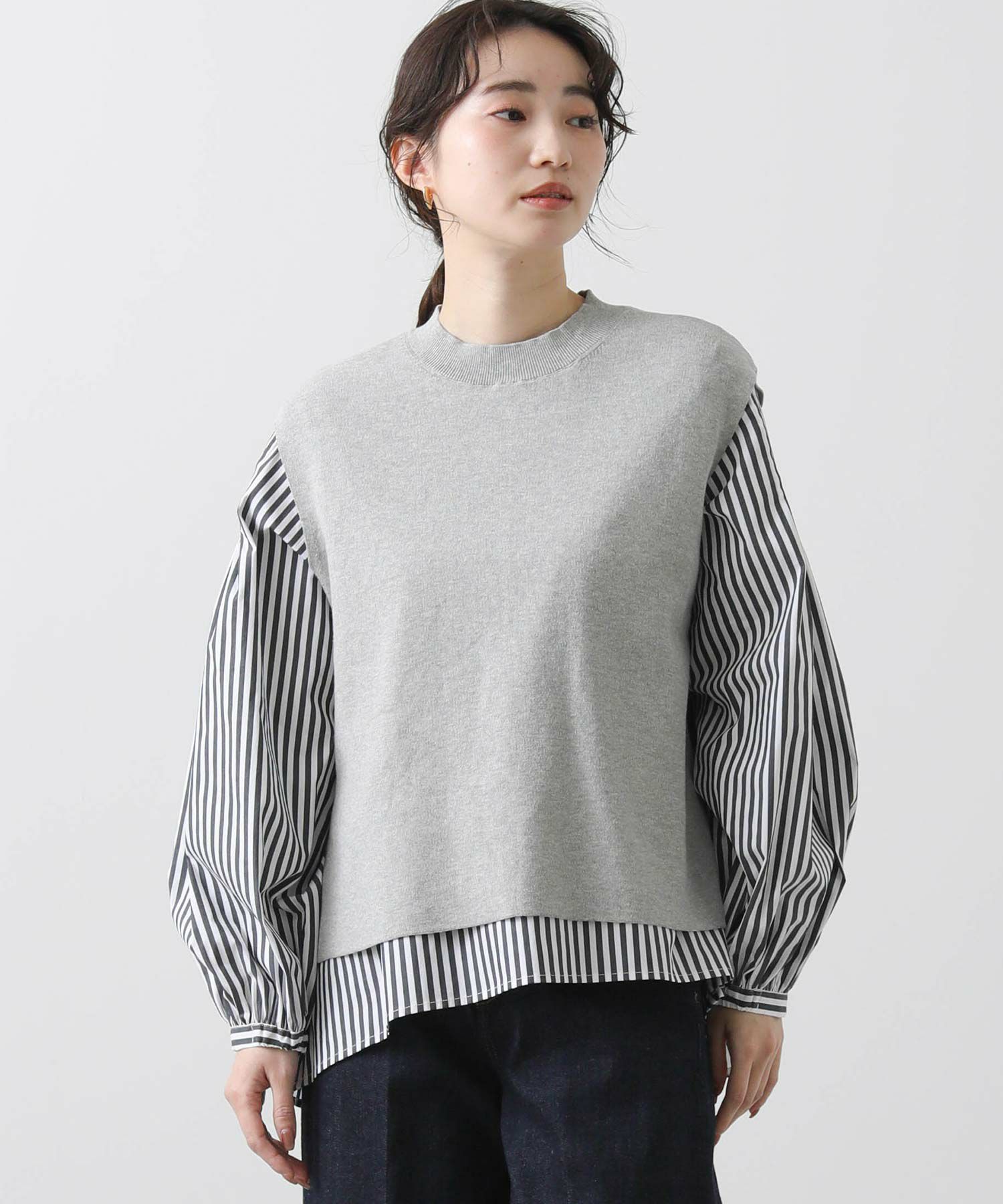 Gready Brilliant ベスト　ブラウス　セットアップ Gready Brilliant（グレディブリリアン）の「ベストBプリーツSET