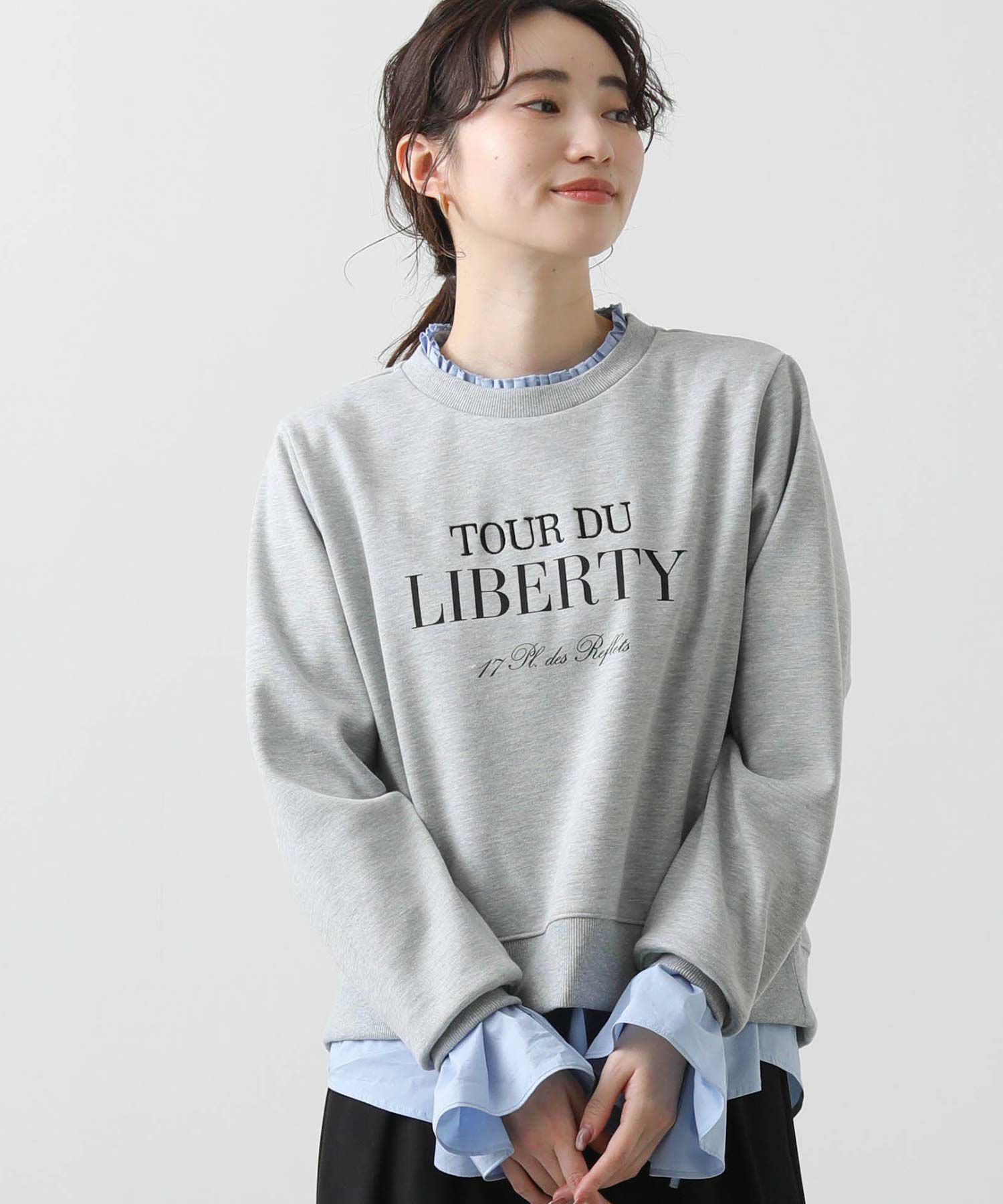 soyy. グレー スウェット スウィッチング トレーナー SWITCHING TRAINER – soyy.online