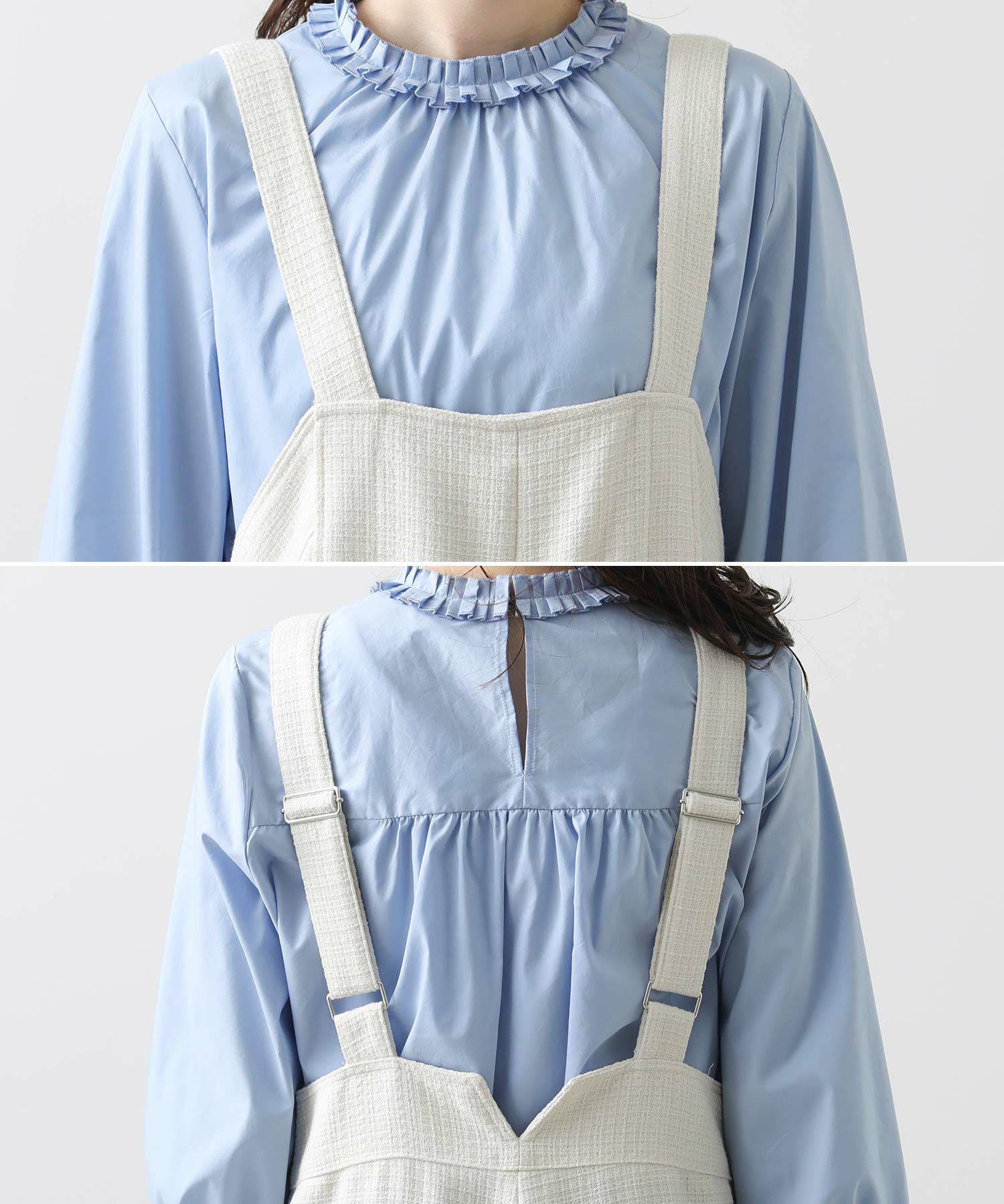 Gready Brilliant 新品　サロペット グレー Gready Brilliant【Special price】ネジリビスチェサロペット