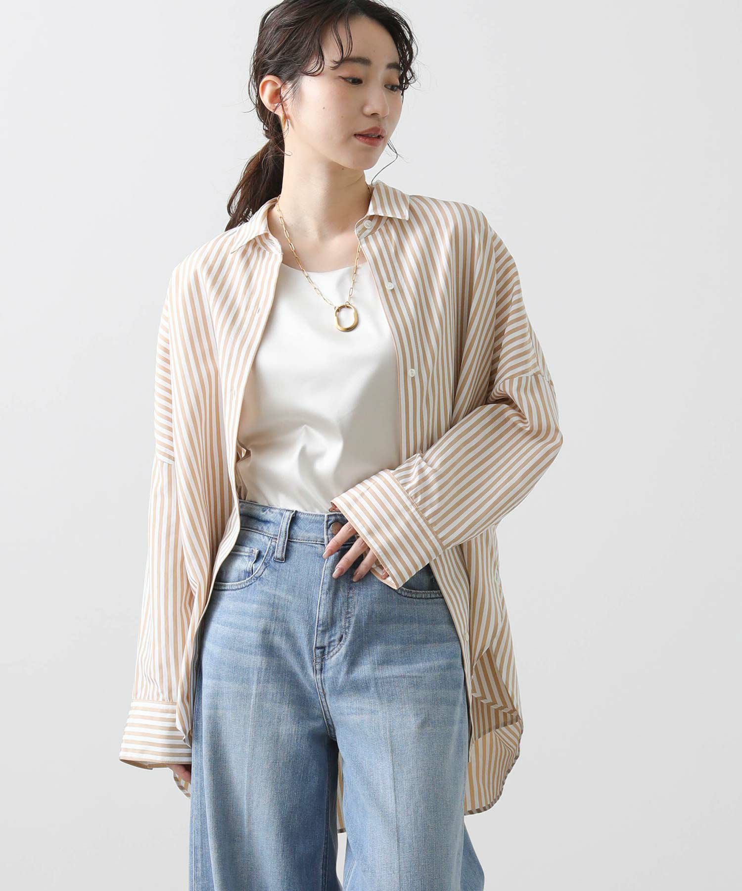 グレディブリリアン ＬＵストライプＢＩＧシャツ Gready Brilliant｜LUストライプBIGシャツ | Rakuten