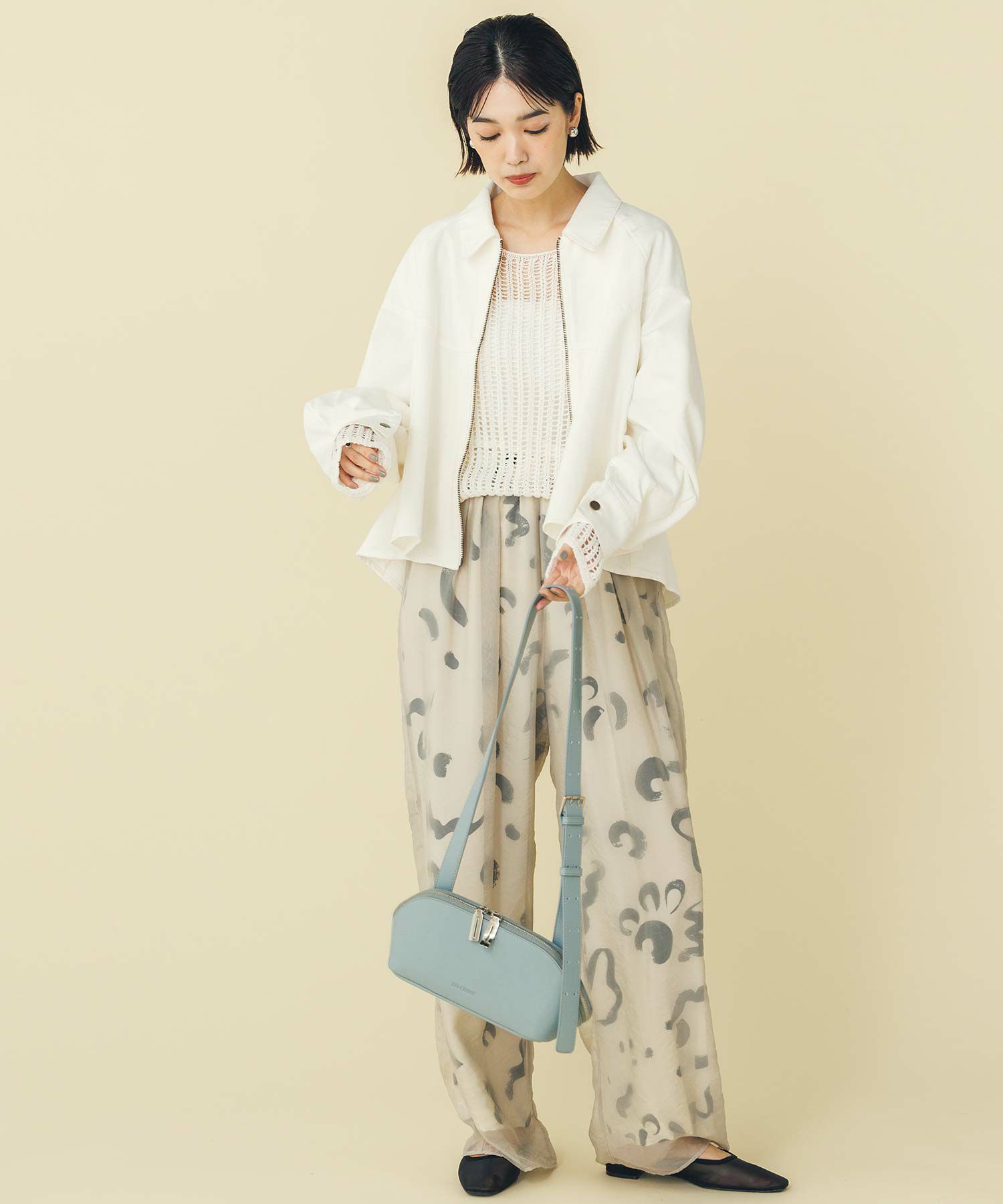 一度着用 CHIGNON シニヨン シアージオメレイヤードパンツ F