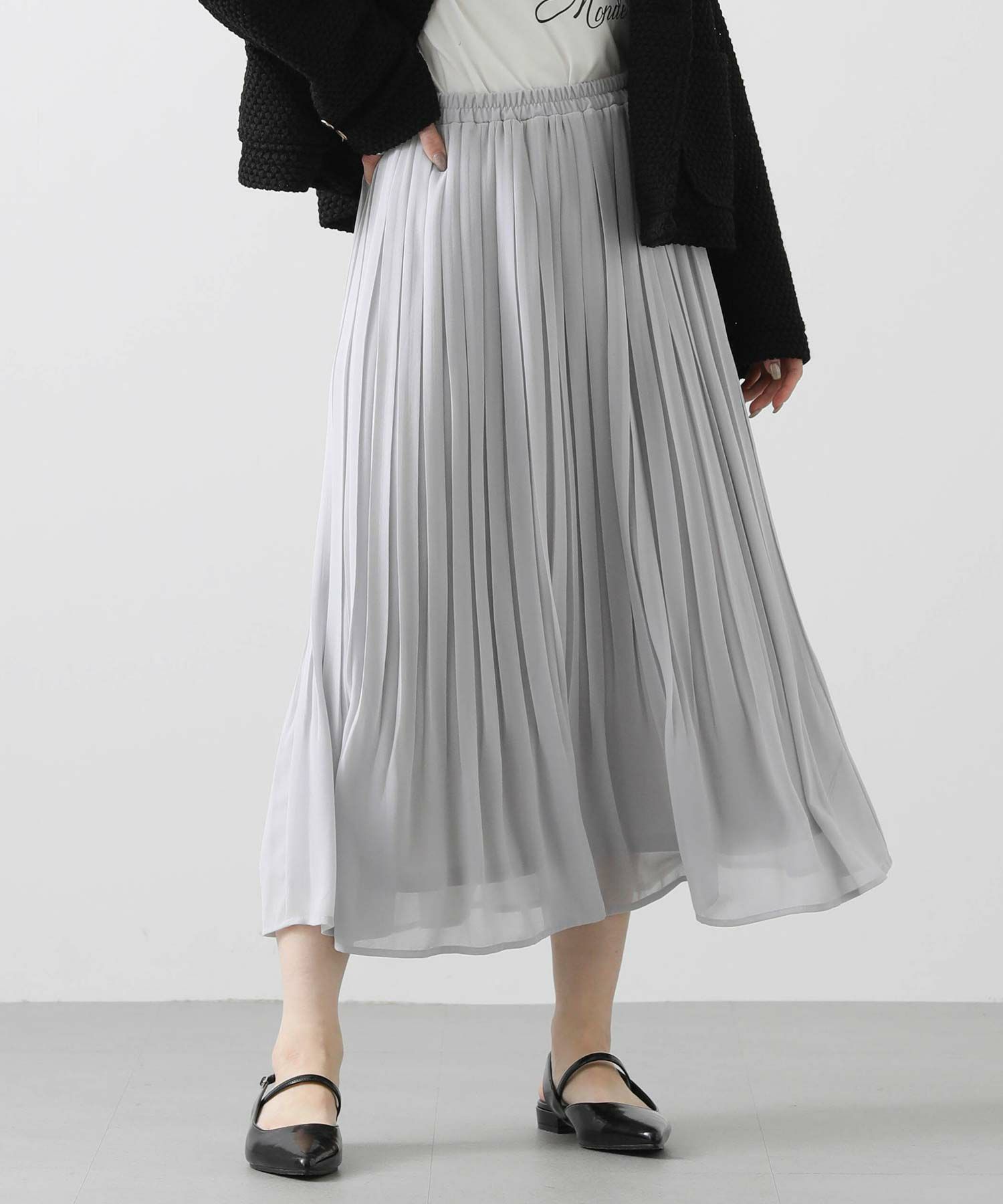 【Gready Brilliant】新品未使用 エコレザープリーツスカート Gready Brilliantジョーゼットプリーツスカート | SEKIMIKI Online