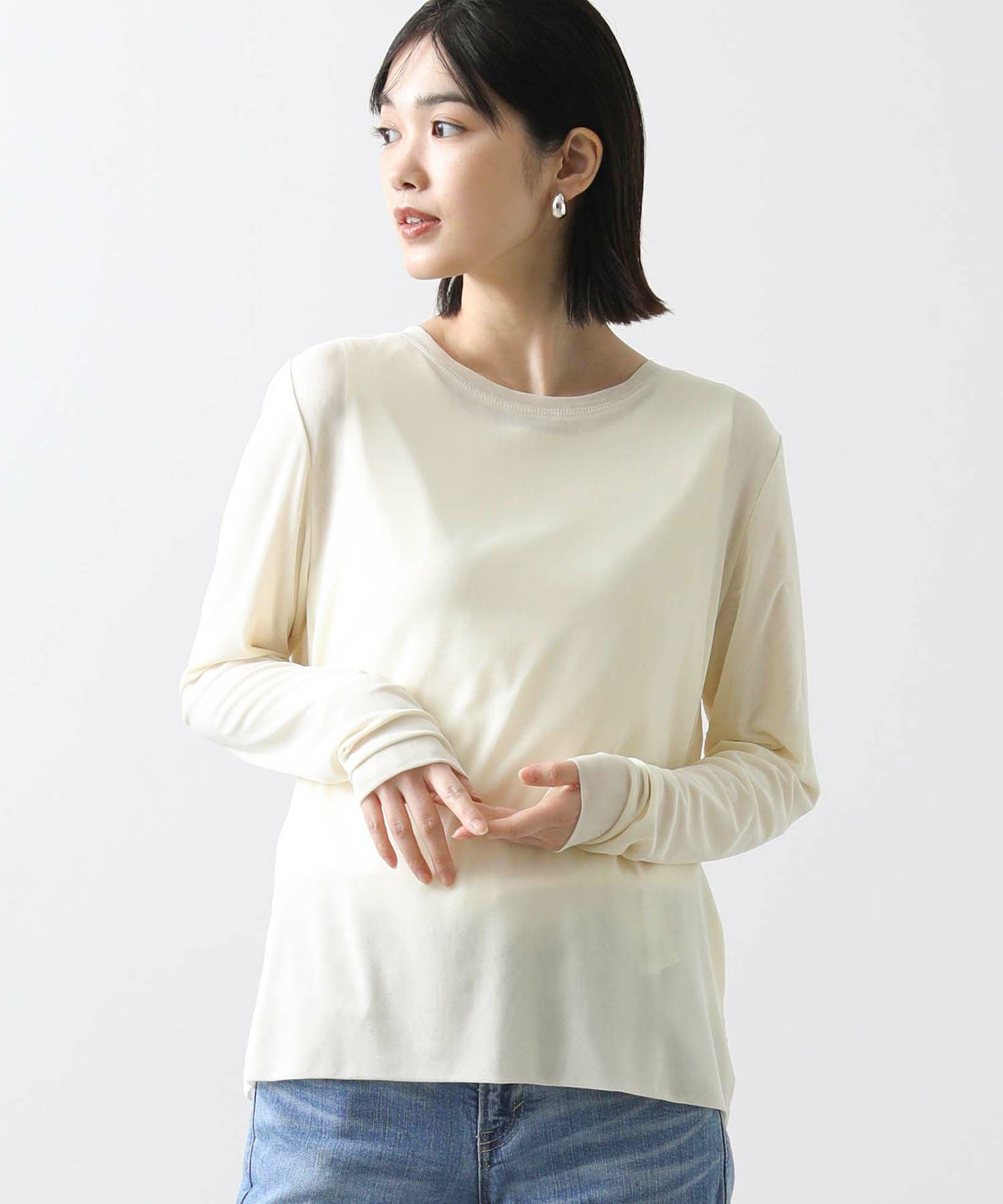 【確認用】【売却済】チュールカットソー Gready Brilliants.end_2重マイクロチュールカットソー | SEKIMIKI Online