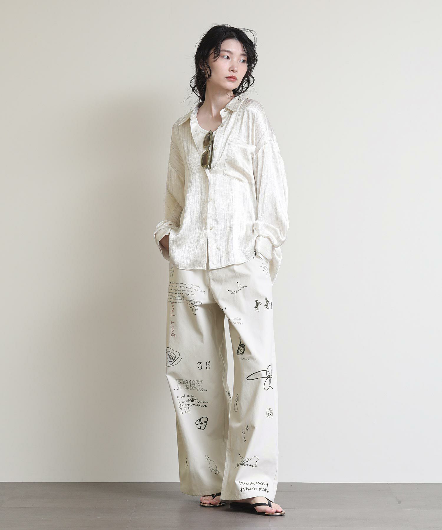 Knuth Marf - high waist tattoo pants(KotokaIzumi collab