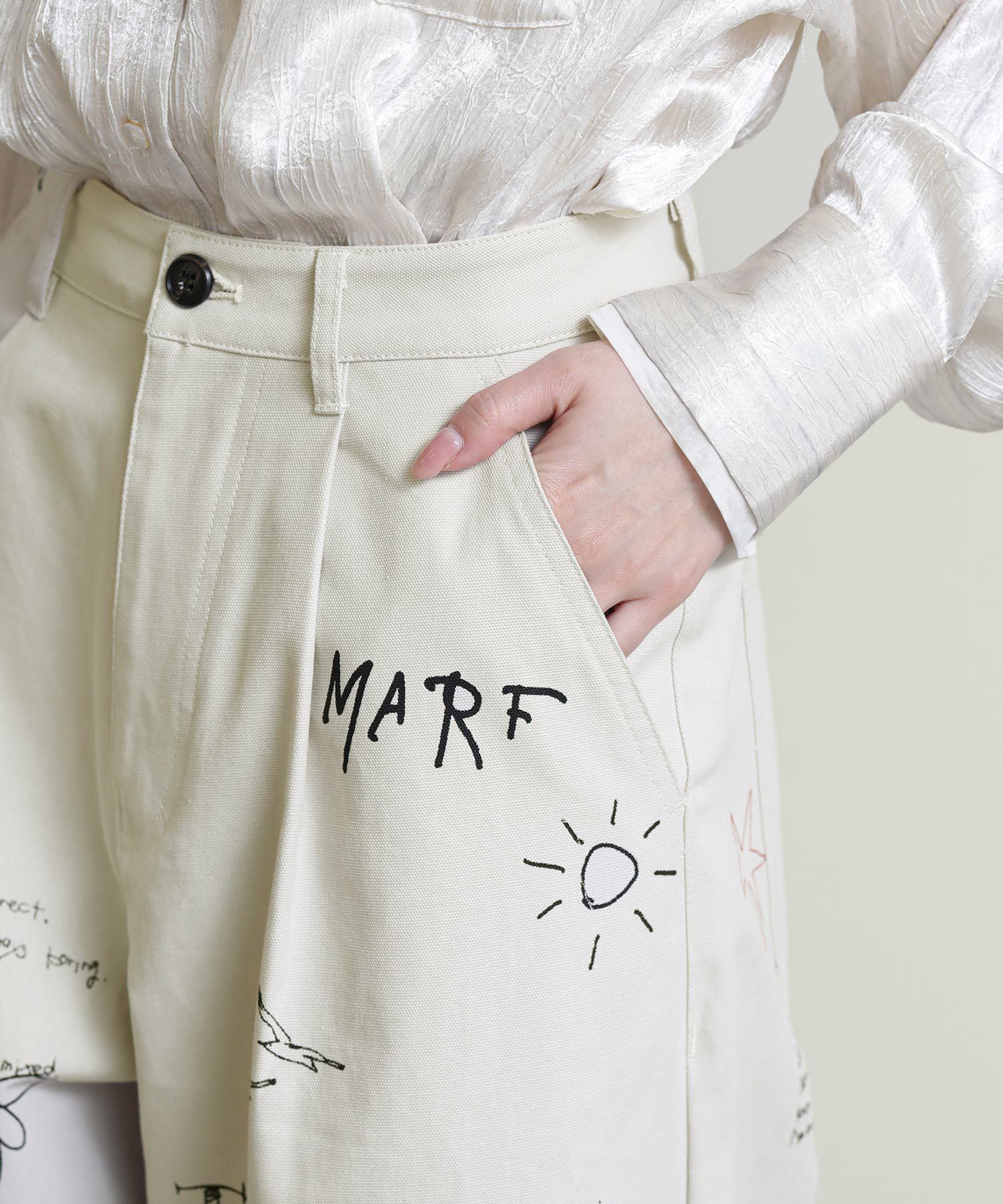 Knuth Marf - high waist tattoo pants(KotokaIzumi collab