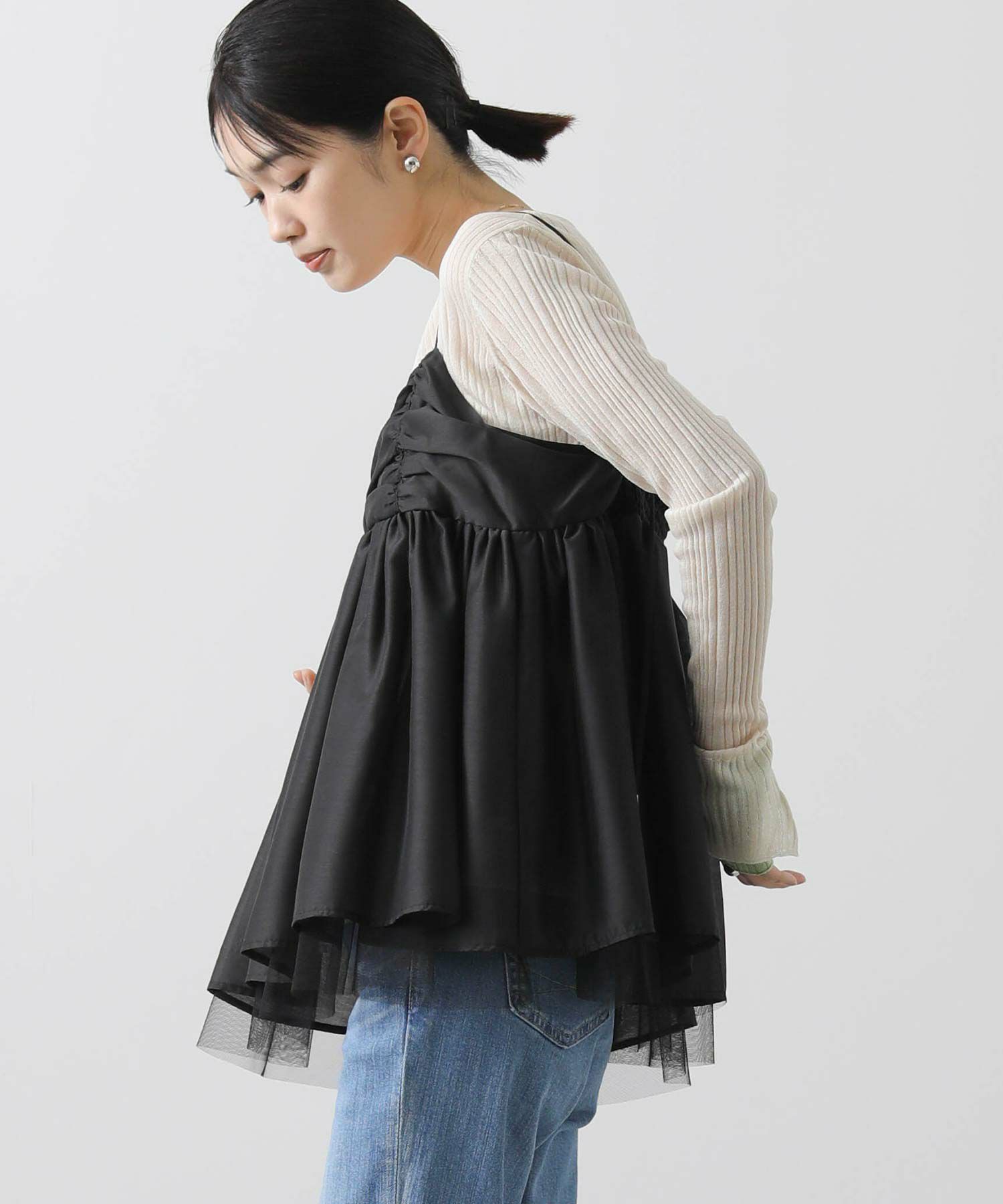 Gready Brilliant｜2_グログラン×チュール袖 | Rakuten Fashion