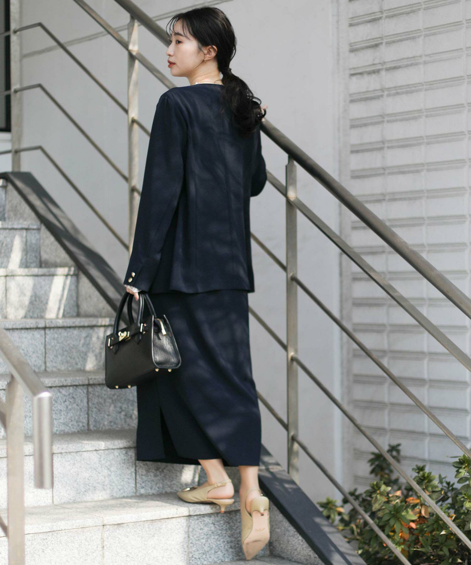 タイトスカート ブラック ☆ CARVEN CARVEN タイトスカート 40サイズ レディース