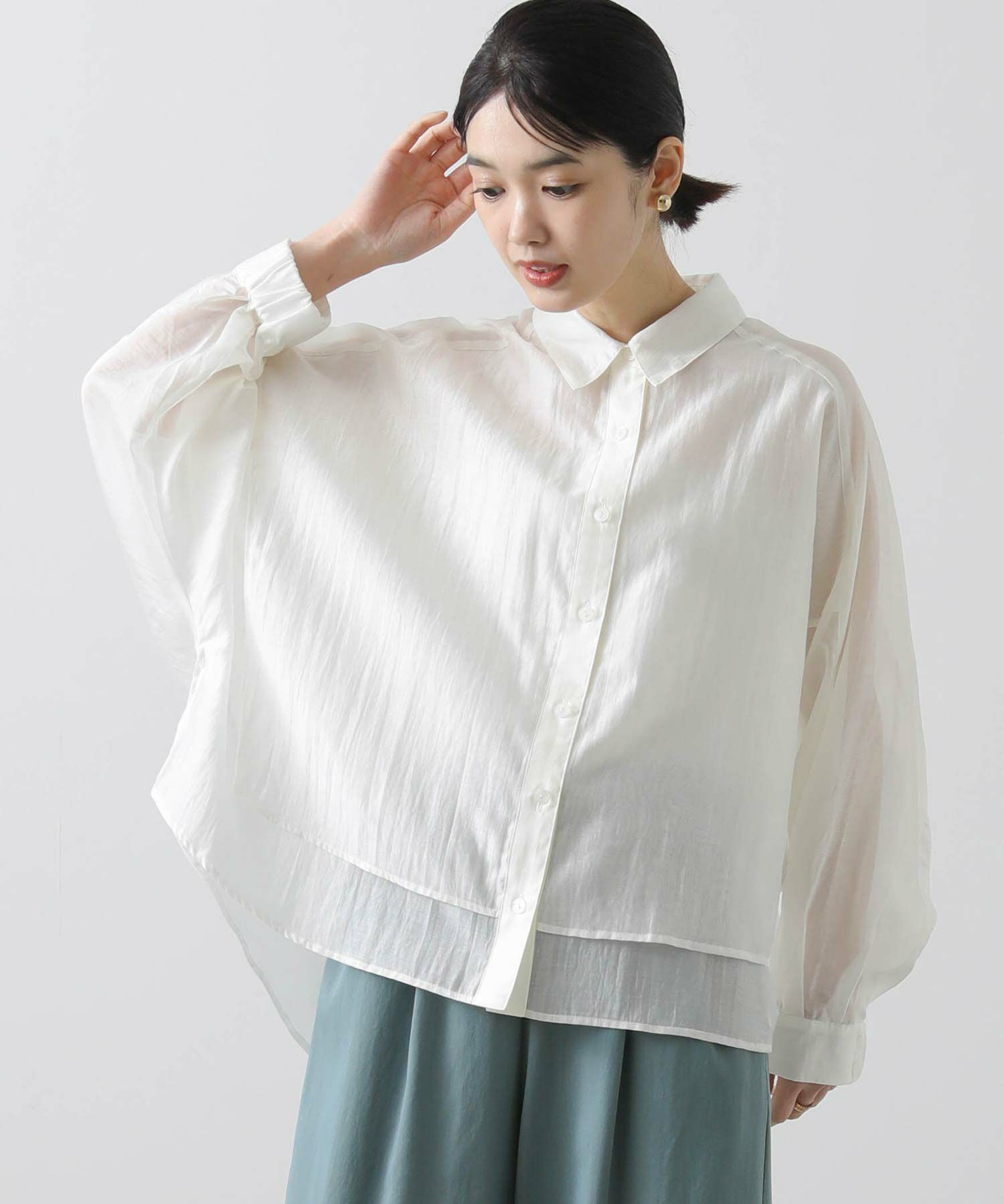 新品Grady Brilliant シアーピンタックドルマン 新品タグ付き♡Grady Brilliant シアーピンタックドルマン