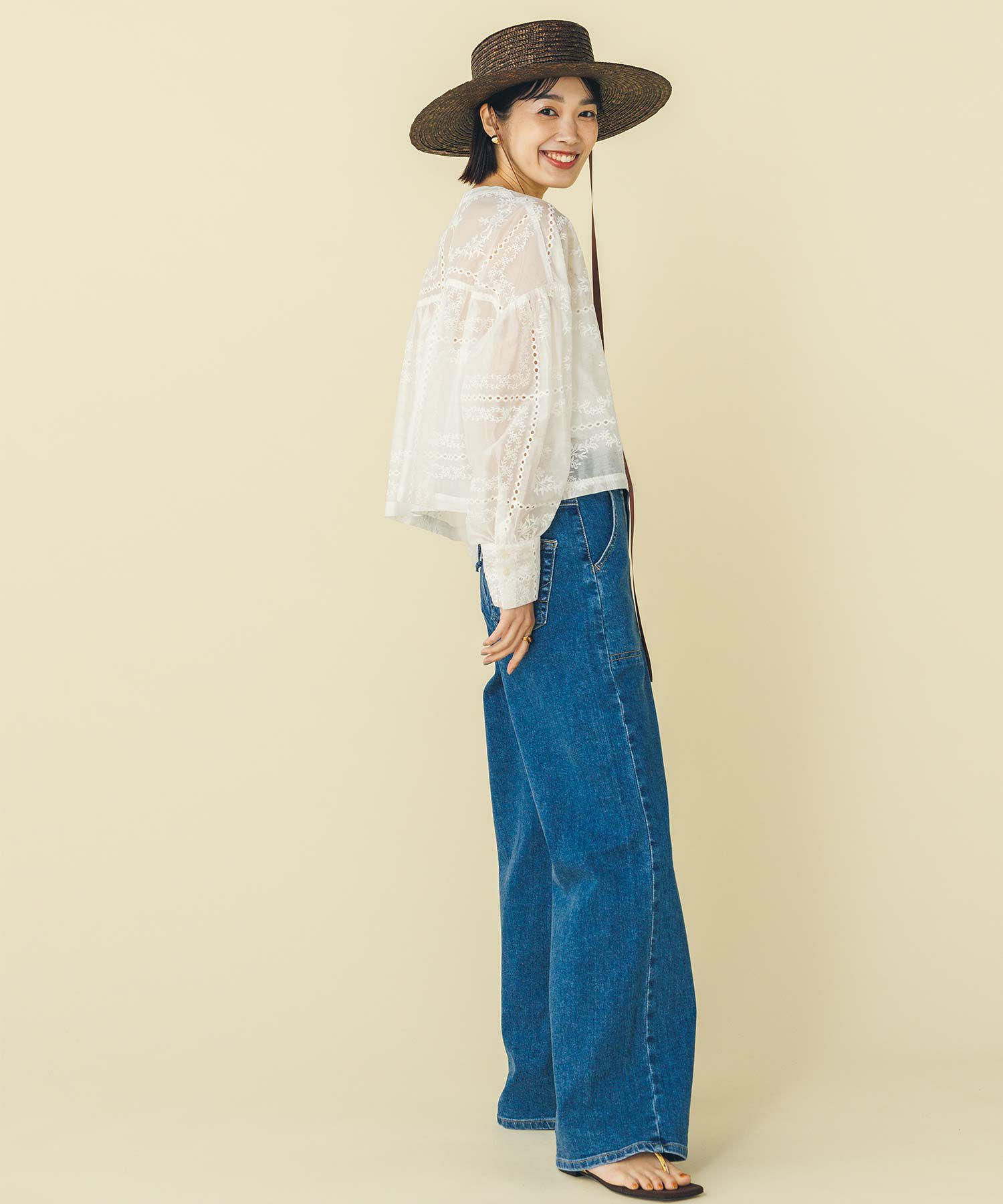 Gready BrilliantLISAレースアップワイドパンツ | SEKIMIKI Online