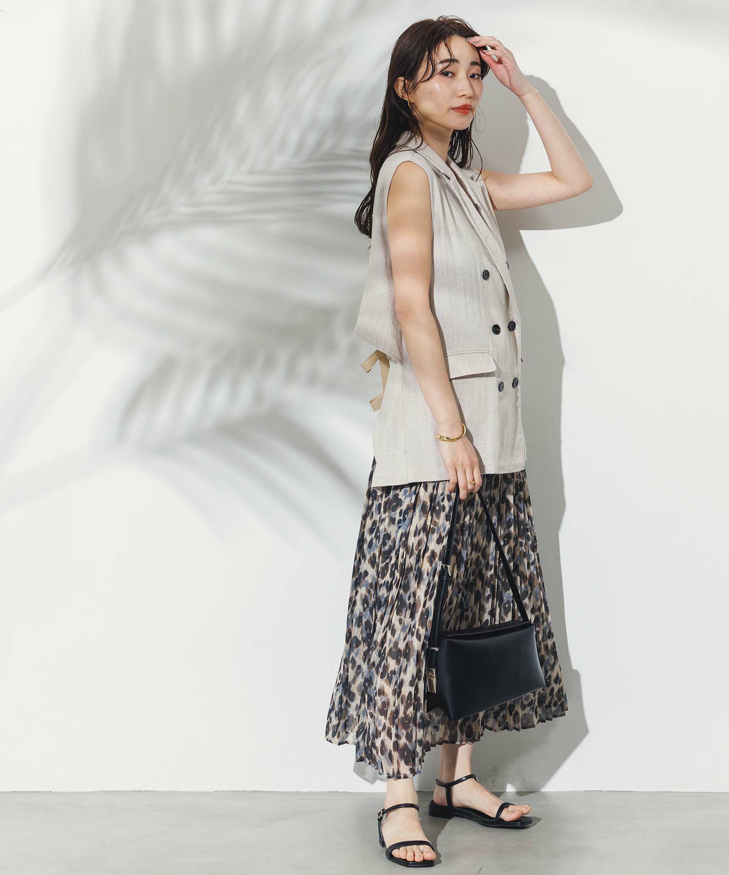 【新品未使用タグあり】Gready Brilliant LU麻ヘリンボンベスト Gready BrilliantLU麻ヘリンボンベスト | SEKIMIKI Online
